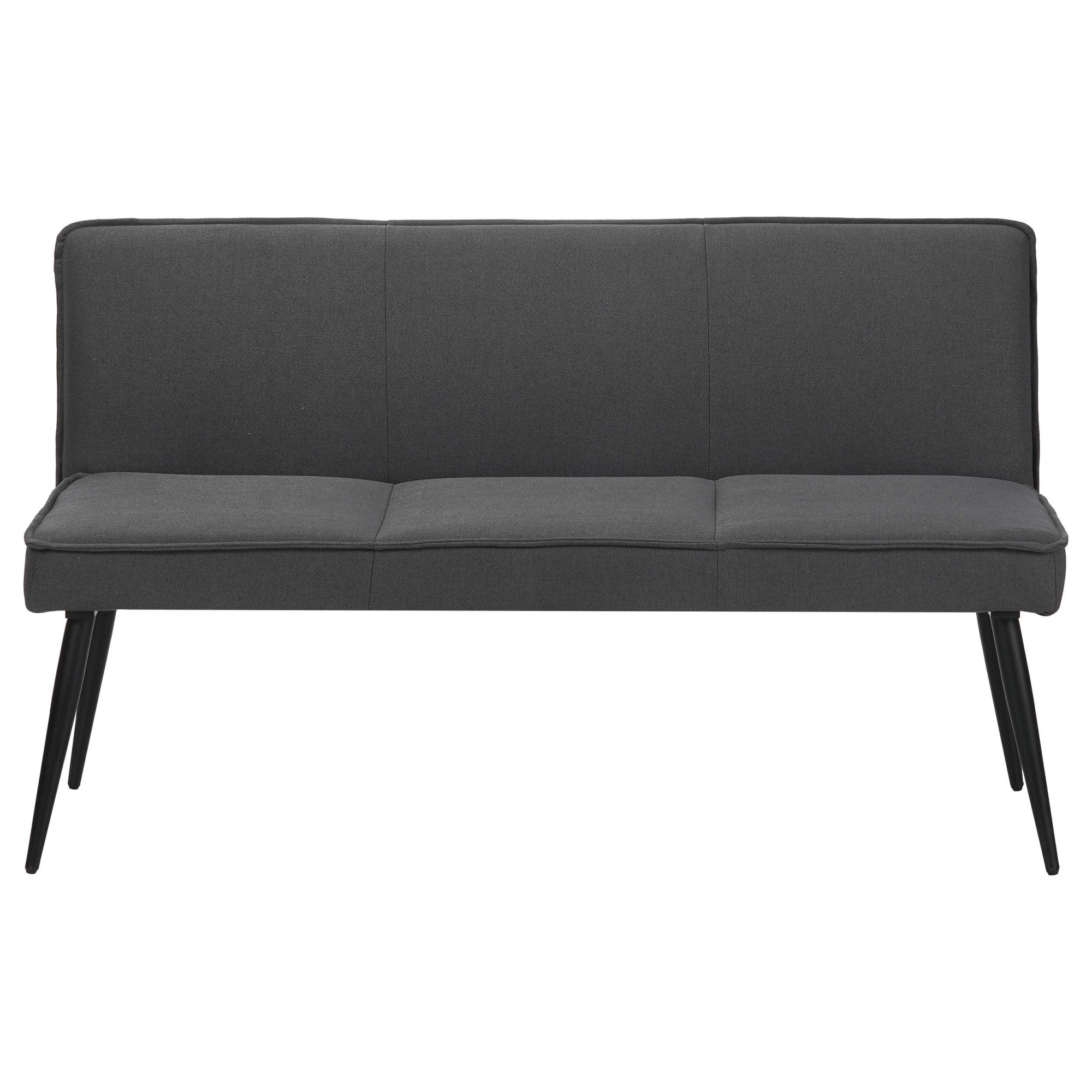 GOODproduct Essbank »Ianna« schwarze Metallbeine, pflegeleichtem Webstoff Bezug, Breite 140 cm