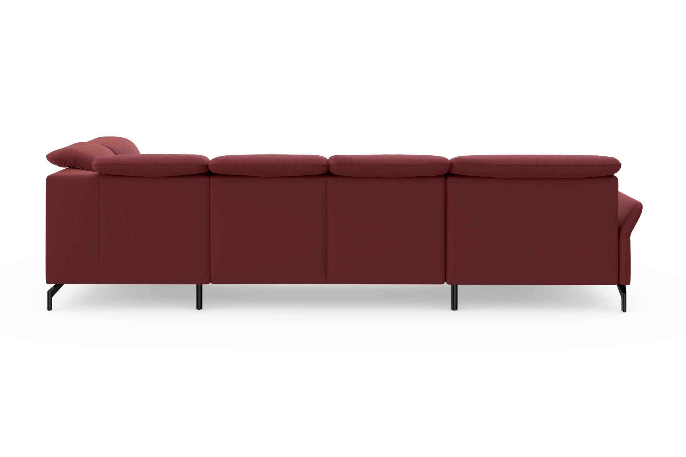 sit&more Wohnlandschaft »Fashion U-Form« wahlweise mit Kopfteilverstellung, Vorziehsitz, motorisch, Metallfüsse