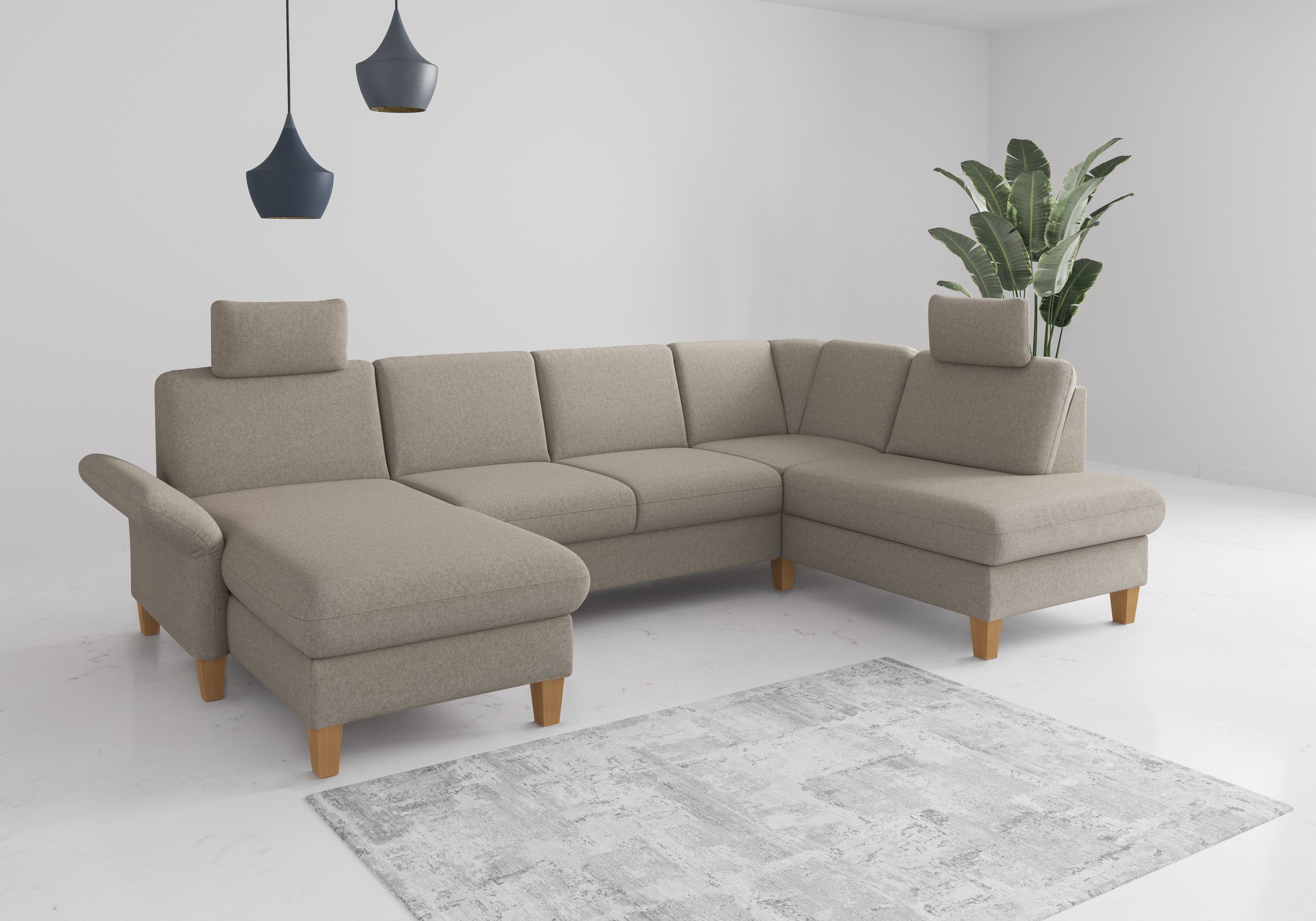 Image of GOODproduct Wohnlandschaft "Rochelle, U-Form" optional mit Armteilverstellung, mit Schlaffunktion & Bettkasten