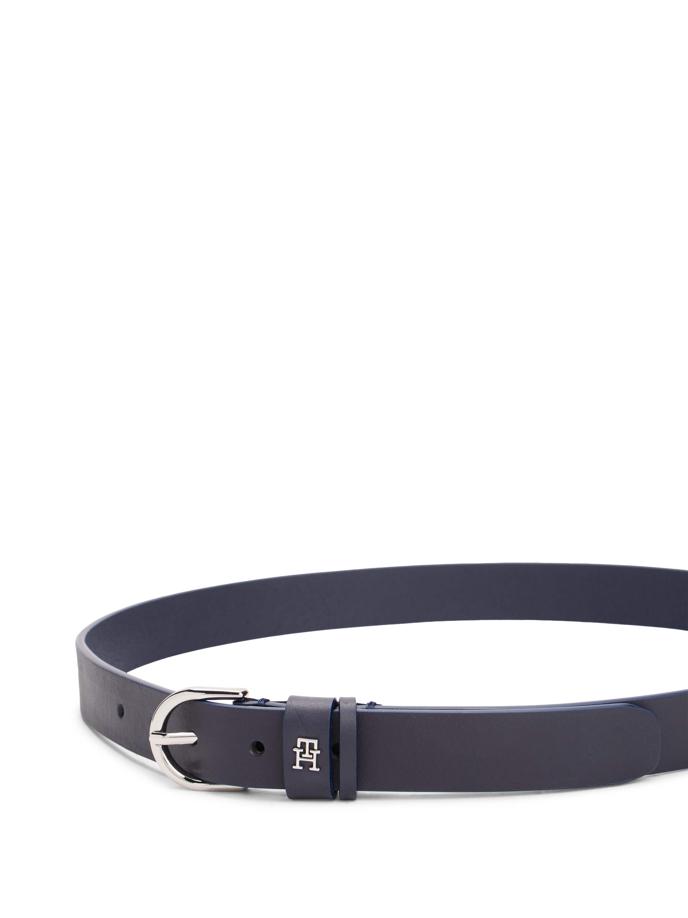 Tommy Hilfiger Ledergürtel »ESSENTIAL EFFORTLESS 2.5 SV«, Einfachdornschliesse, Metallemblem