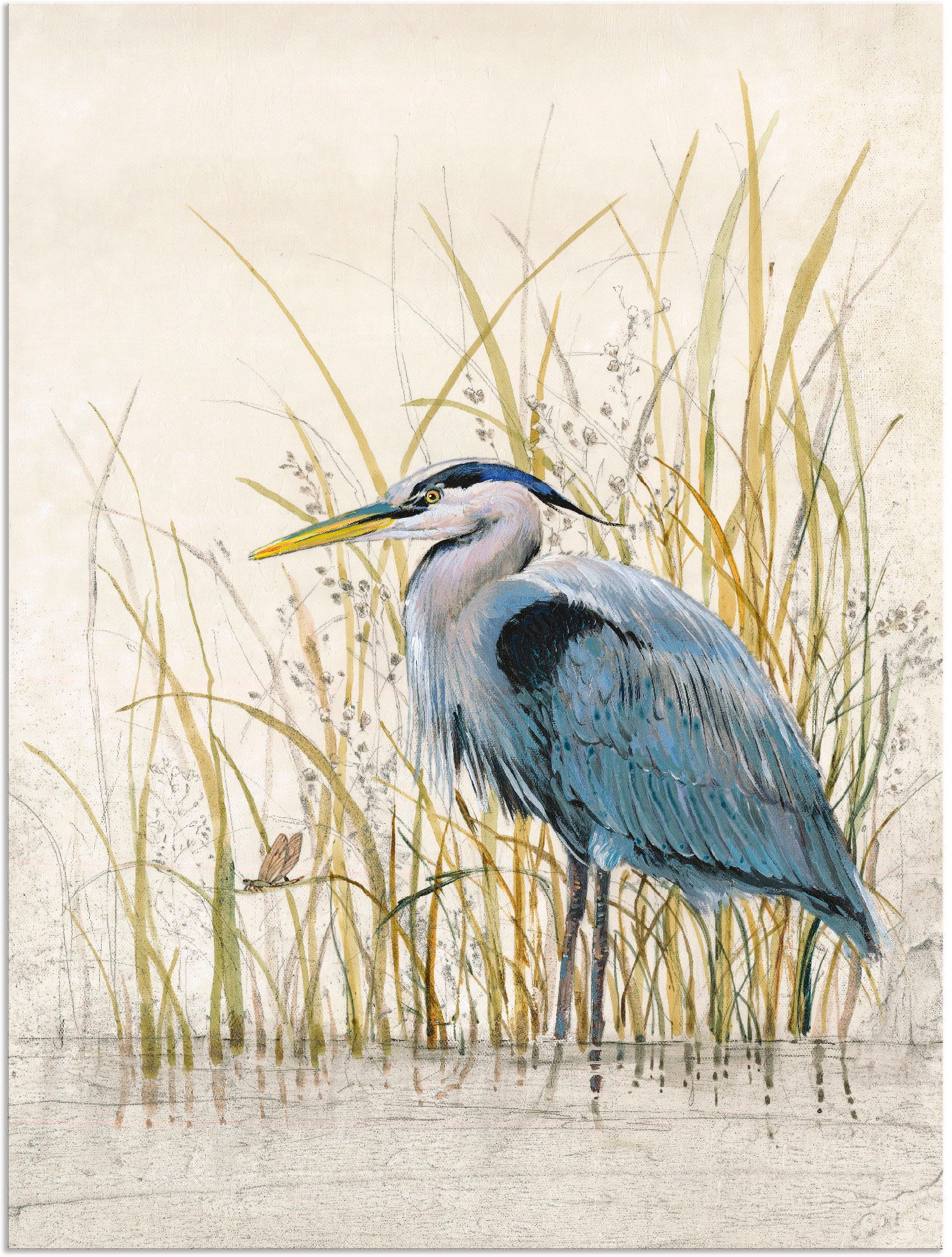 Image of Artland Wandbild »Reiherschutzgebiet II«, Vögel, (1 St.), in vielen Grössen & Produktarten - Alubild / Outdoorbild für den Aussenbereich, Leinwandbild, Poster, Wandaufkleber / Wandtattoo auch für Badezimmer geeignet bei Ackermann Versand Schweiz