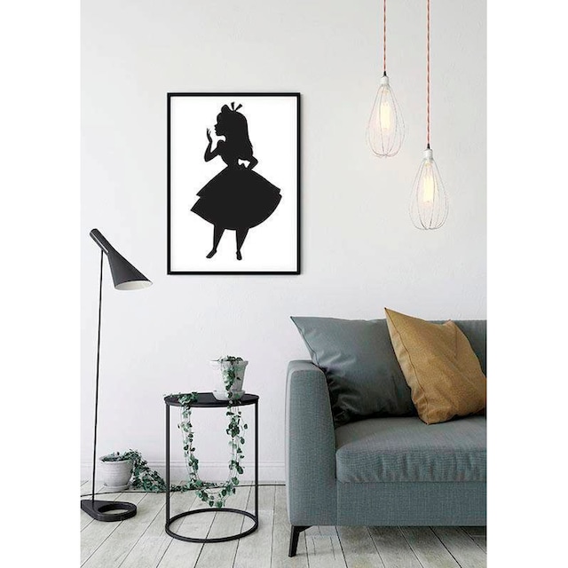 Komar Poster »Alice Silhouette«, Disney, (1 St.), Kinderzimmer, Schlafzimmer,  Wohnzimmer kaufen