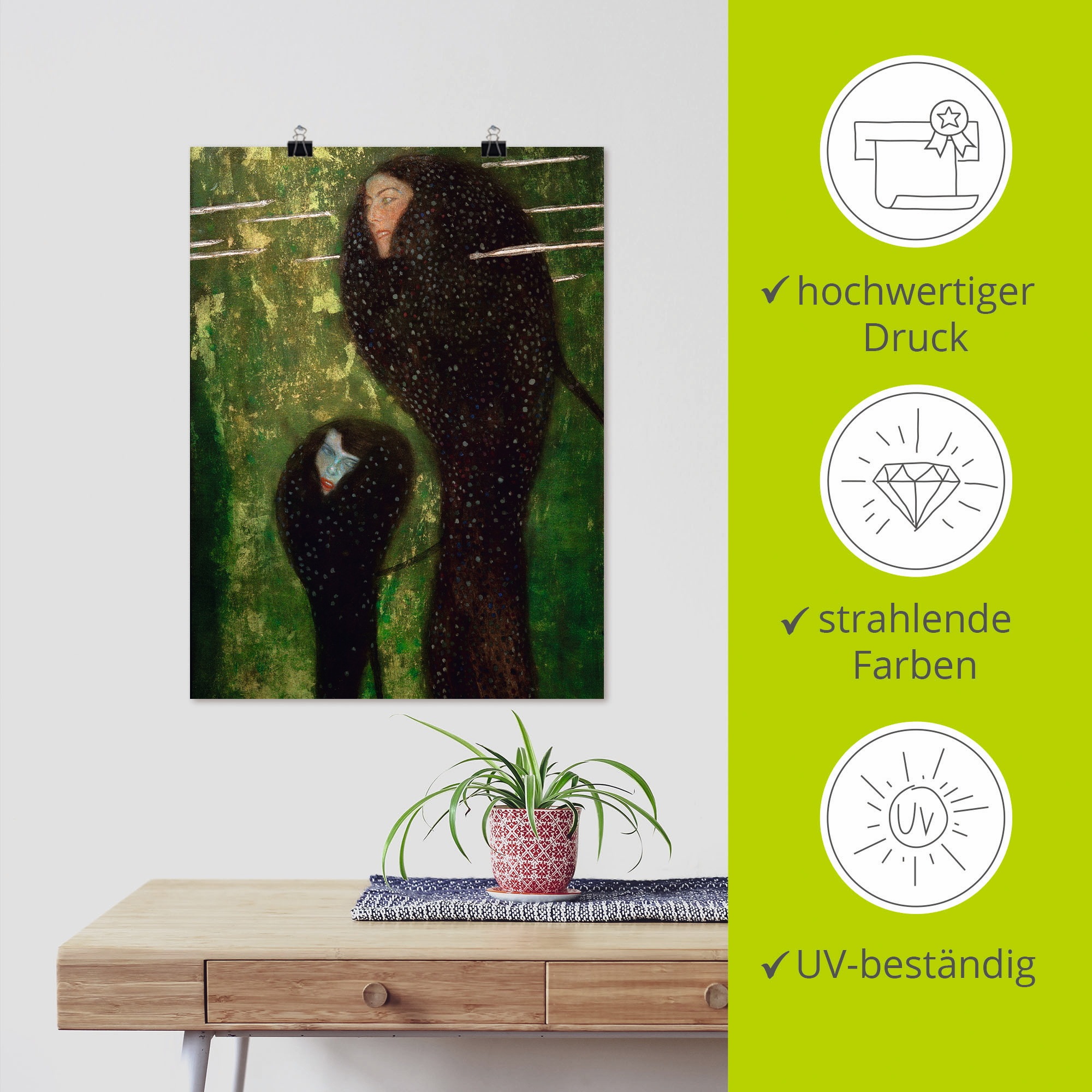 Artland Wandbild »Nixen (Silberfische)«, Gruppen & Familien, (1 St.), als Leinwandbild, Poster in verschied. Grössen