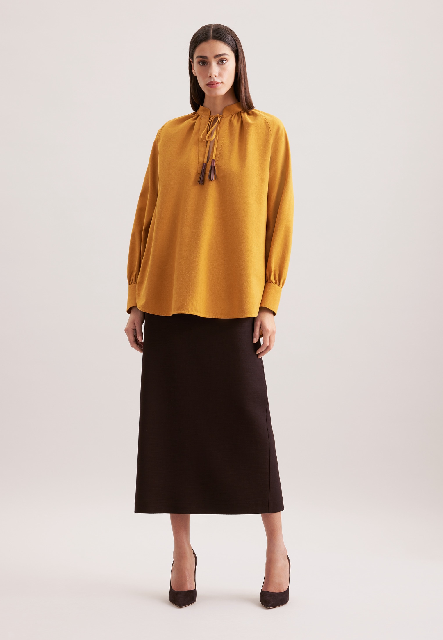 seidensticker Klassische Bluse »Schwarze Rose« Tunika Uni