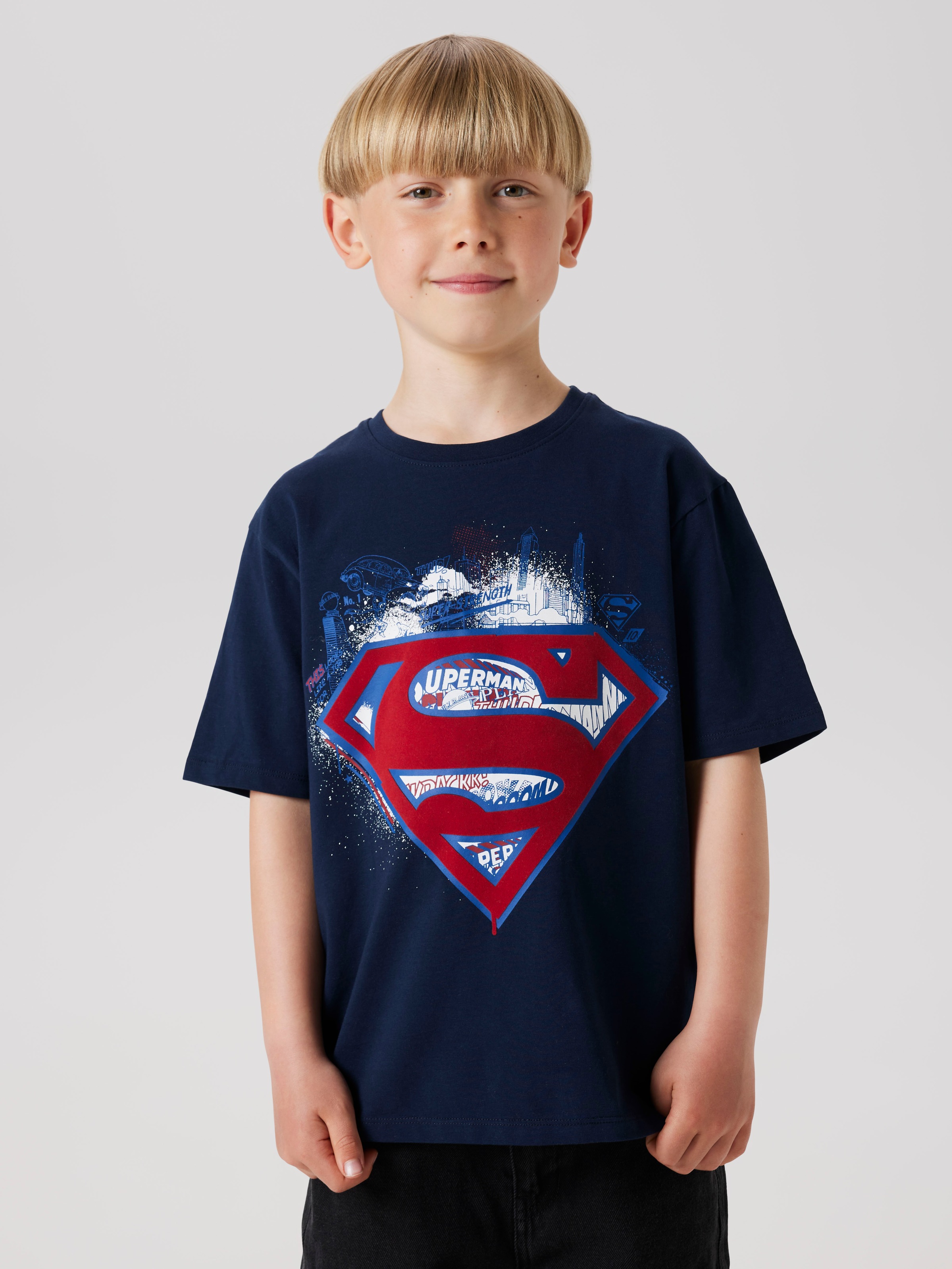 Image of Name It T-Shirt "NKMJAGS SUPERMAN NREG SS TOP WAB"