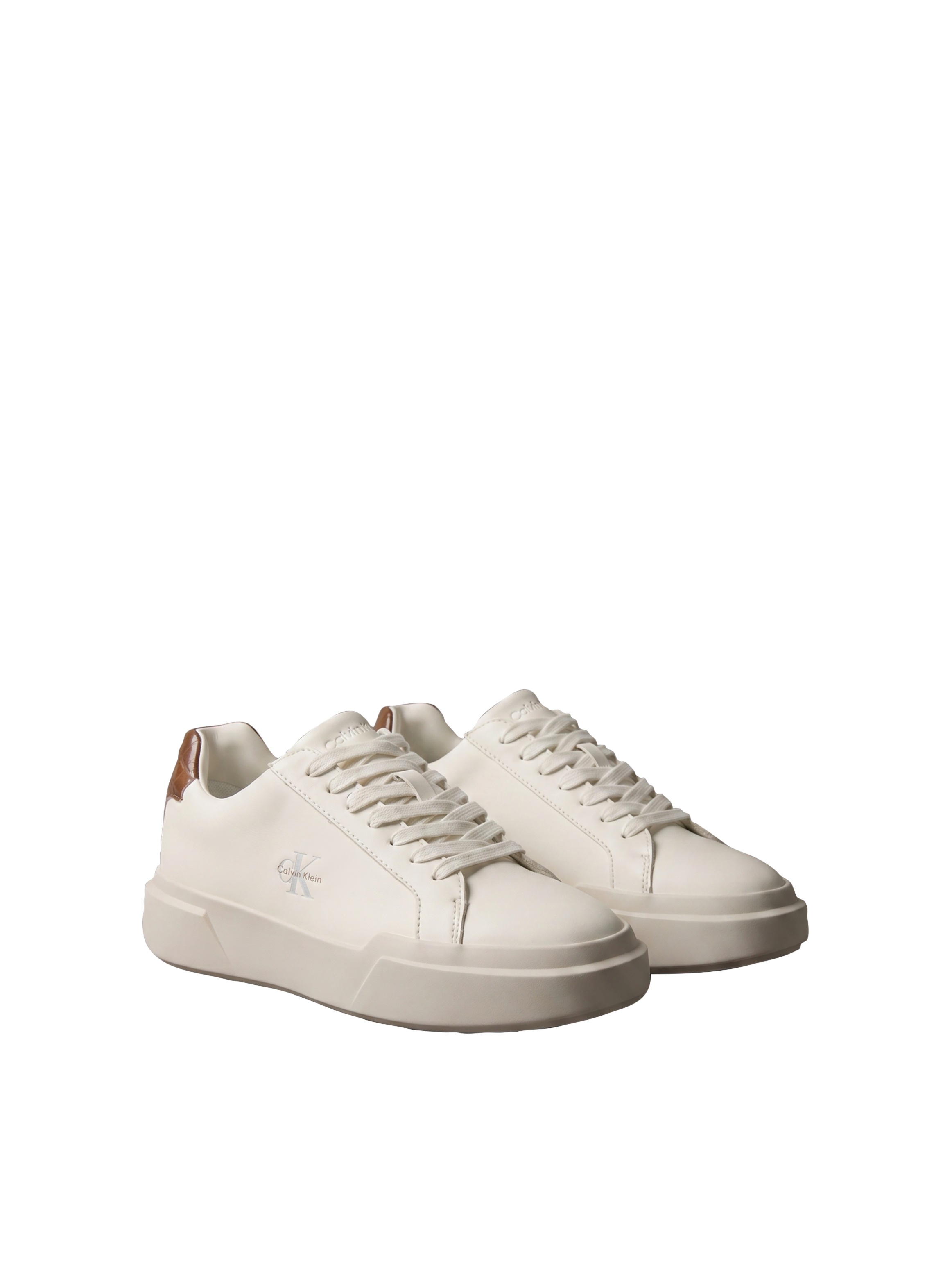 Image of Calvin Klein Plateausneaker "CHUNKY CUPS LACEUP LTH BT CROC" Schnürschuh, Freizeitschuh, Halbschuh mit seitlichem CK-Logo