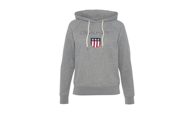 ♕ Gant Sweatjacke »REG TONAL SHIELD ZIP HOODIE«, mit Logostickerei auf der  Brust versandkostenfrei bestellen