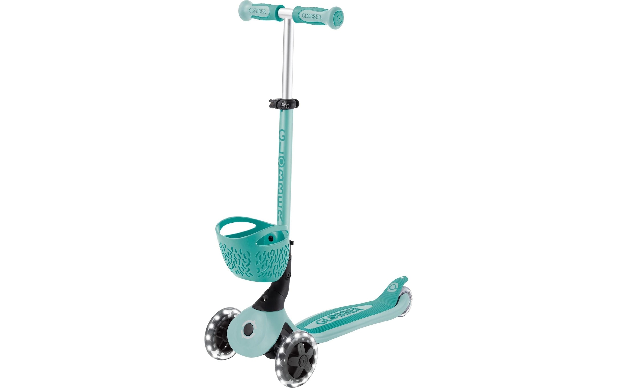 Globber Scooter »GO-UP BABY 360 LIGHTS, mit Leuchtrollen und Leuchtmodul« vélo à siège, draisienne et trottinette en un seul
