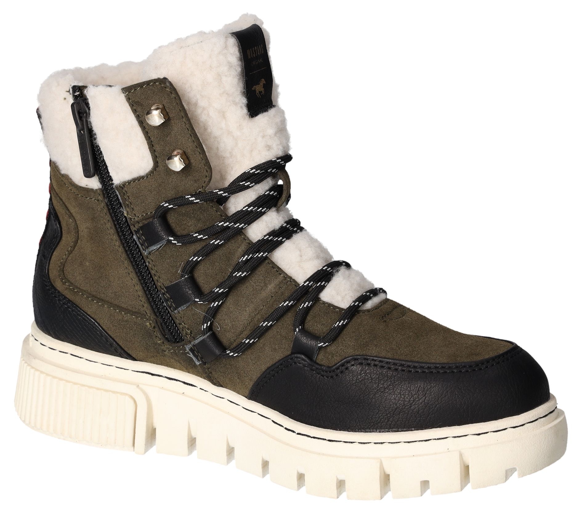 Mustang Shoes Winterboots, Schnürboots, Snowboots mit praktischem Innenreissverschluss