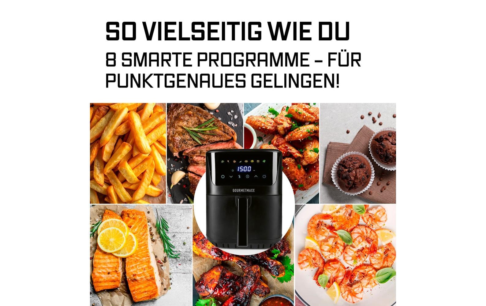 GOURMETmaxx Heissluftfritteuse »6,5 l« 1600 W
