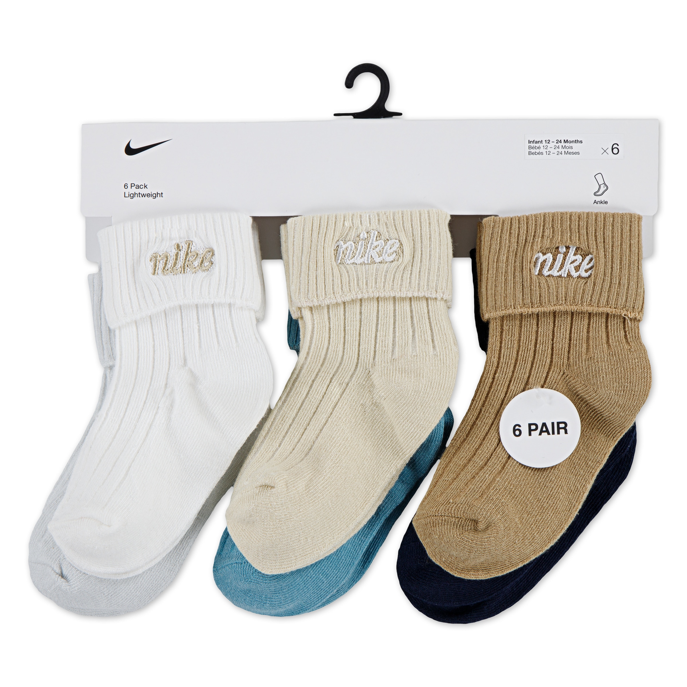 Nike Sportswear Chaussettes »NHN 6PK RIB TURNCUFF INF SOCK für Kinder« 6 cuis tlg. für Kinder