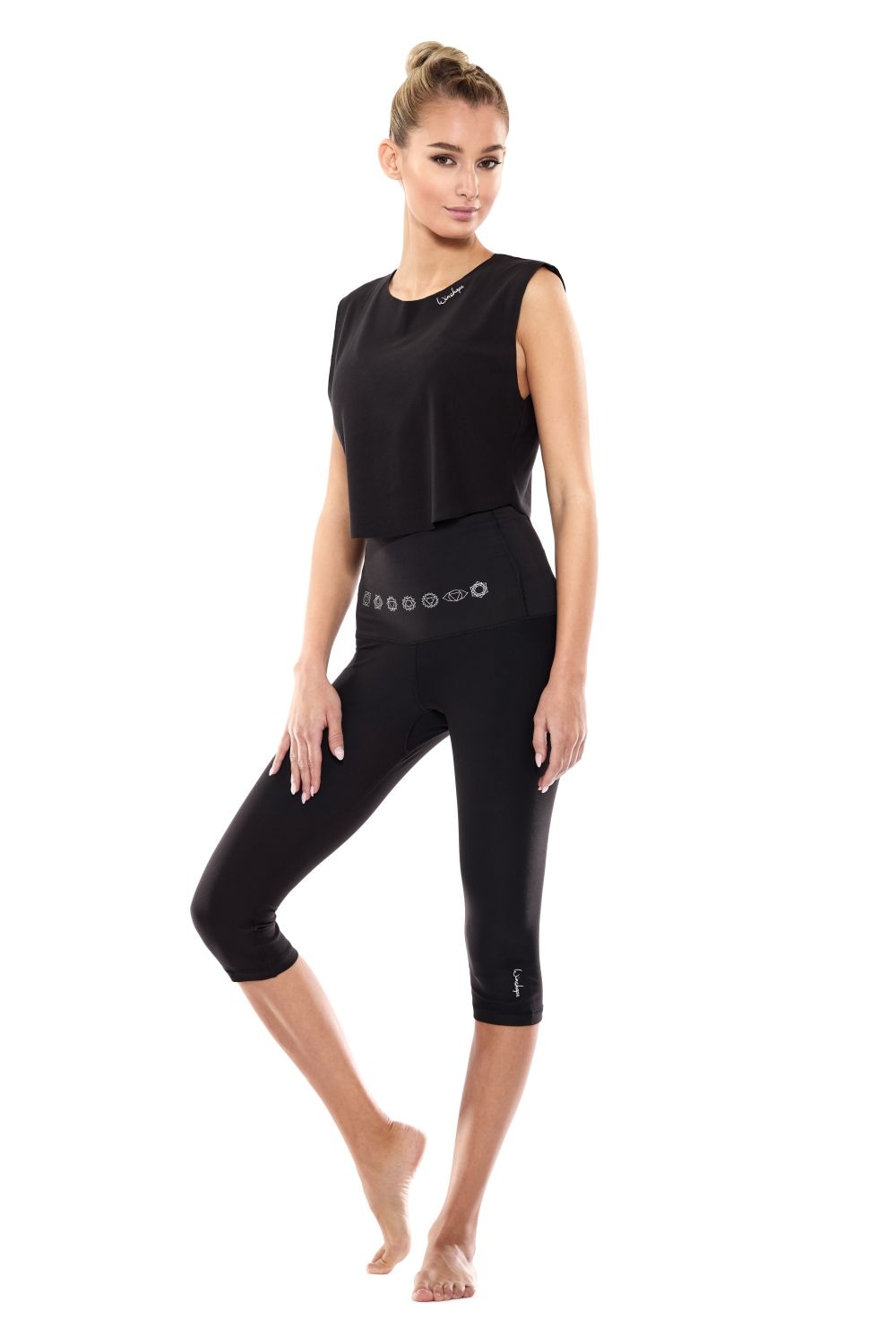 Winshape Leggings »3/4-Functional Comfort HWL212C-silberfarbenne 7 Chakras«, High Waist
