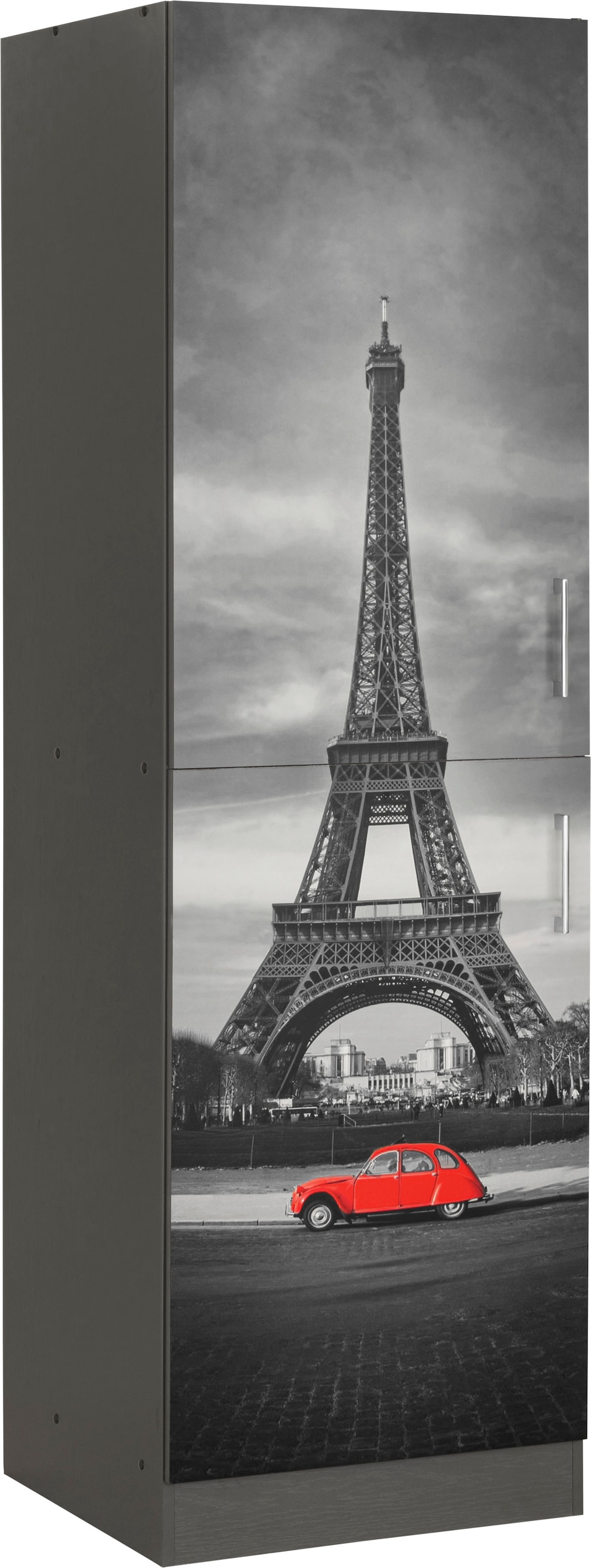 KOCHSTATION Vorratsschrank »KS-Paris« 60 cm breit, 200 cm hoch, viel Stauraum, mit hochwertigem Digitaldruck