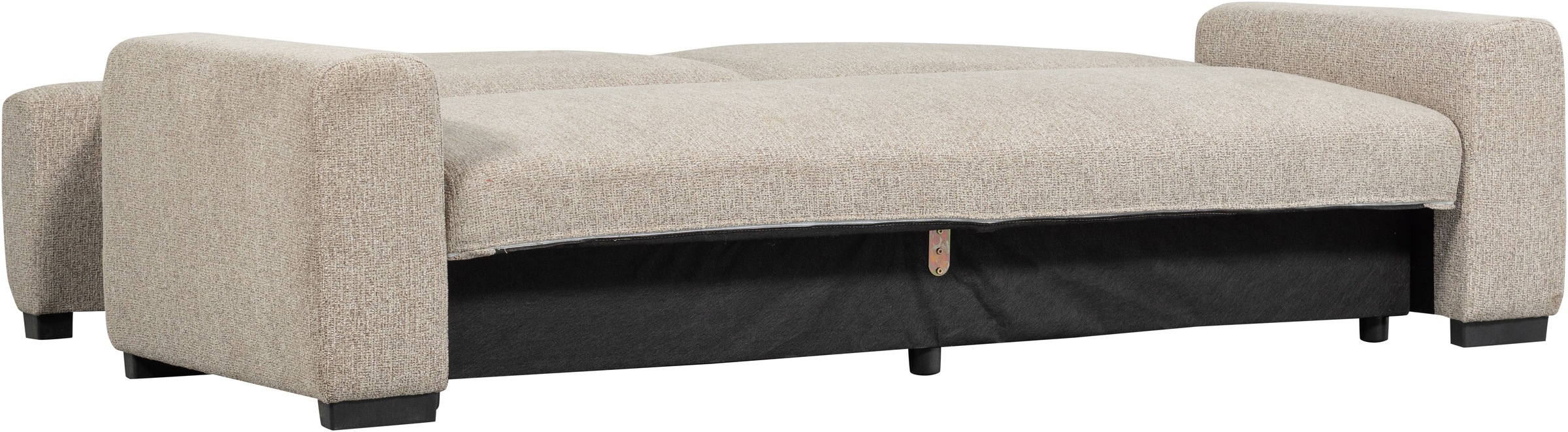 WOOOD Schlafsofa »Night & Day Melange-Webstoff mit Schlaffunktion, H85 x B239 x T107 cm« Schlafbreite 190 cm, Sehr hohe Verschleissfestigkeit, Pfleiglicht