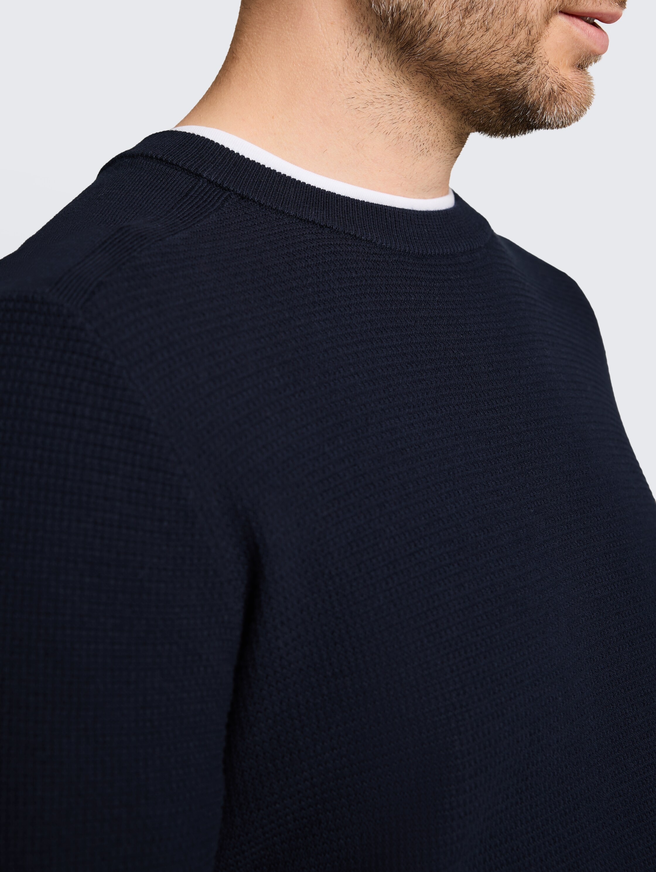 TOM TAILOR Pull en tricot avec col rond