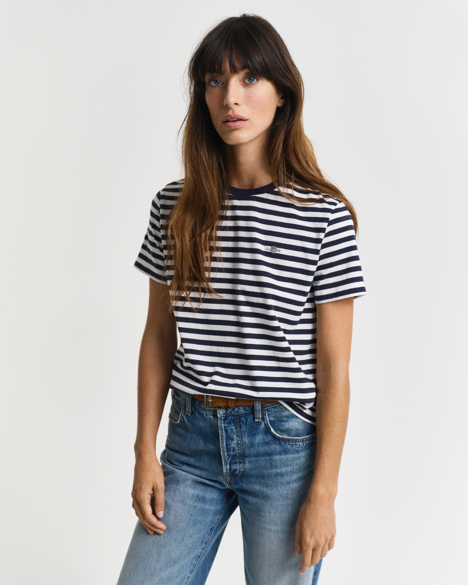 Image of Gant T-Shirt "REG STRIPED SHIELD SS T-SHIRT"