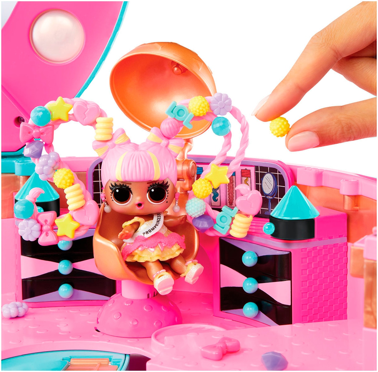 L.O.L. SURPRISE! Kreativset »L.O.L. Surprise Hair Beads Salon« inklusive Püppchen mit DIY Perlen-Frisuren