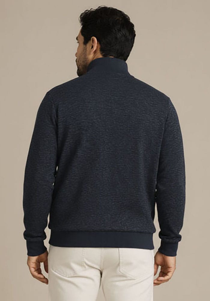 Man's World Plus Veste sweat avec fermeture éclair, longueur normale, en coton et polyester
