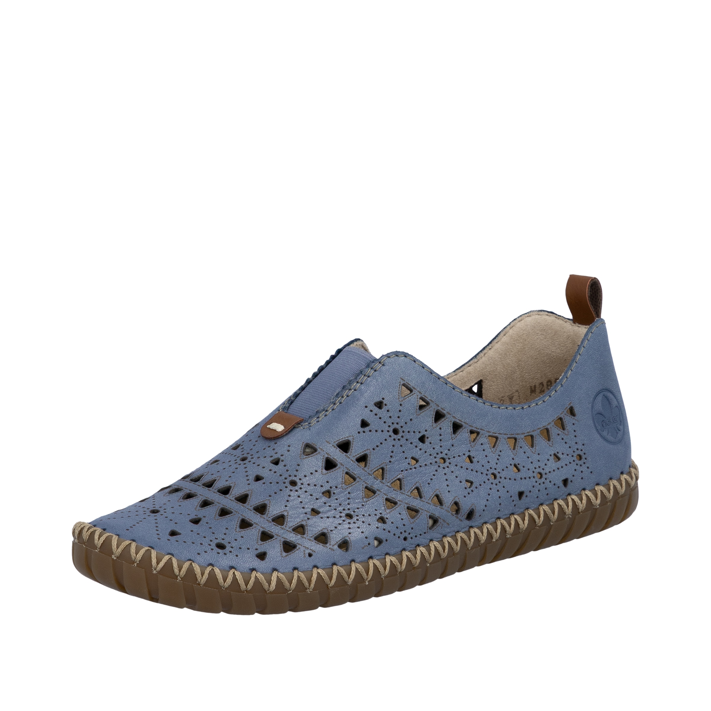 Image of Rieker Slipper Schlupfschuh, Halbschuh, Urlaubsschuh mit Perforation
