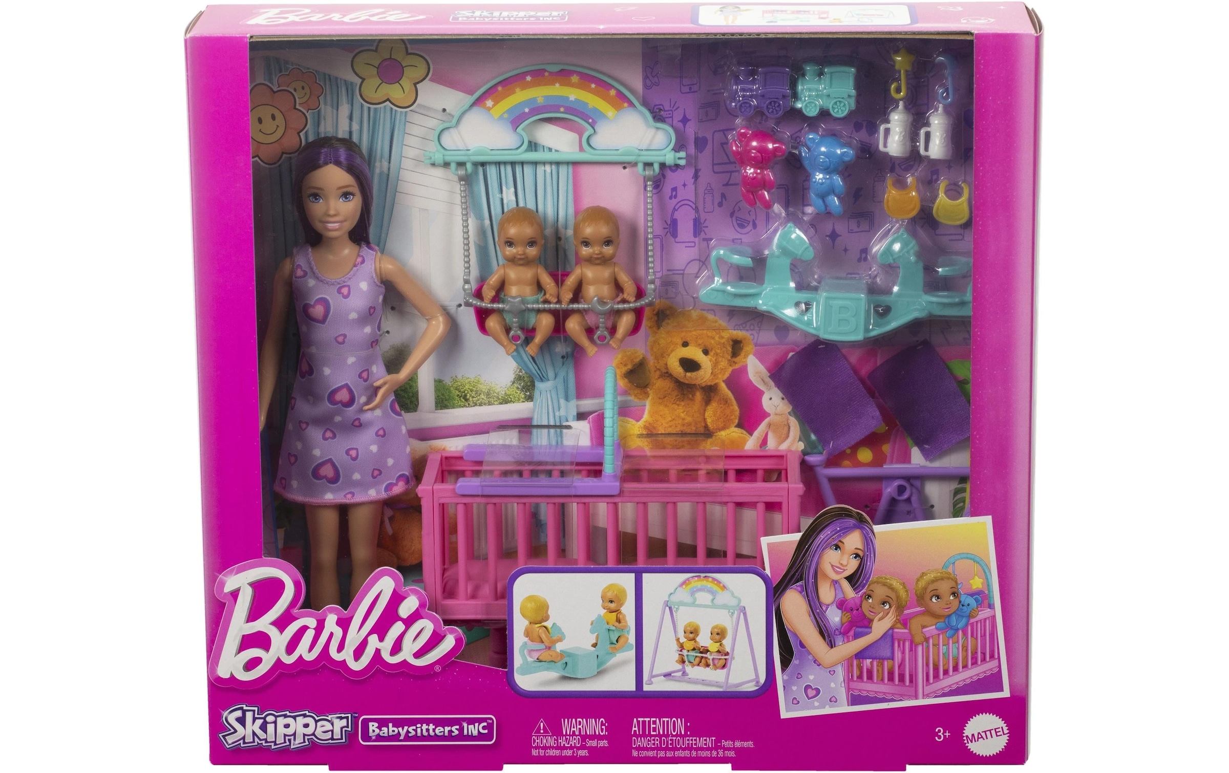 Barbie Anziehpuppe »Babysitter Skipper Twinning Nursery«