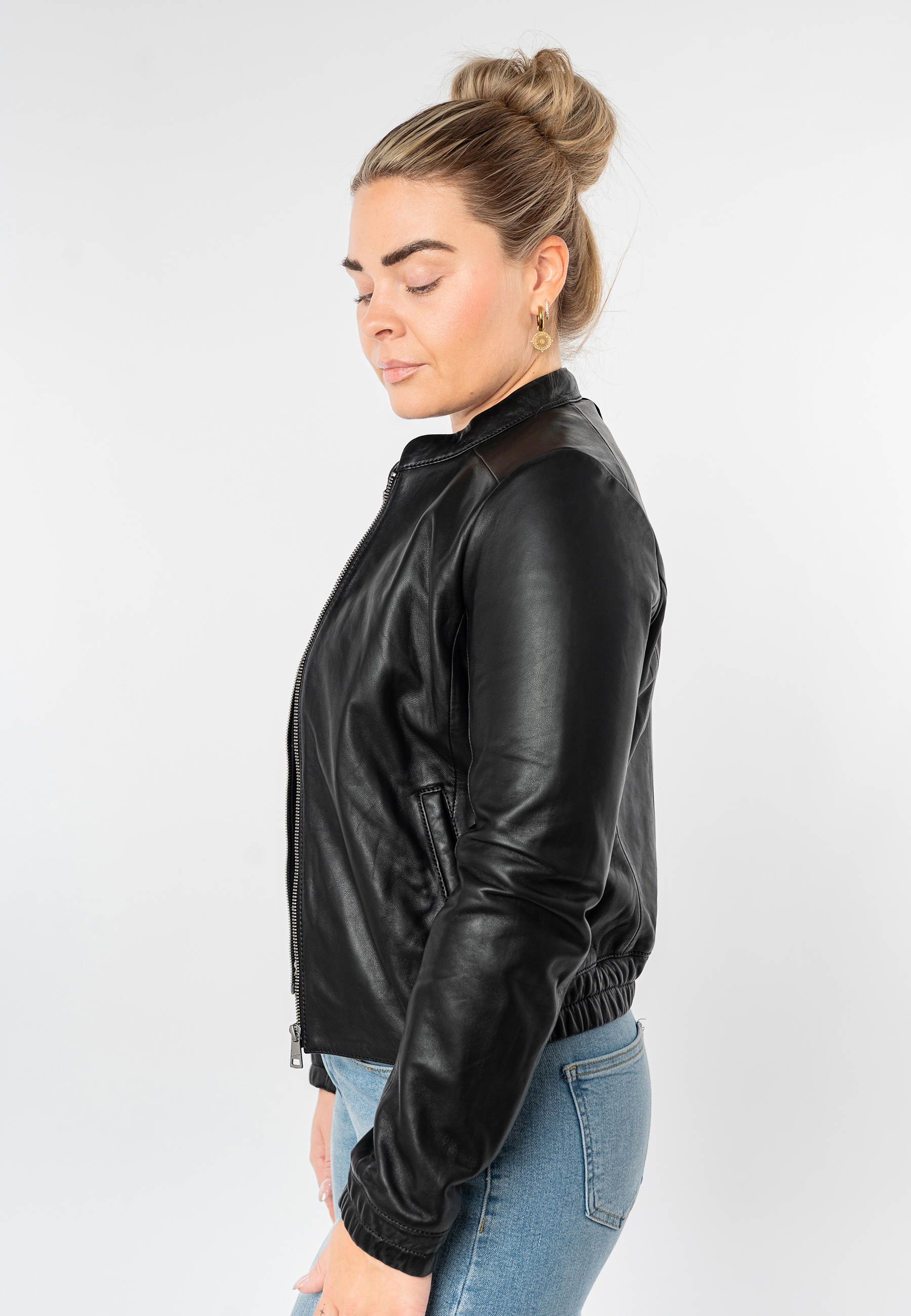 Mauritius Lederjacke »MWAshli« Blouson mit elastischen Bündchen