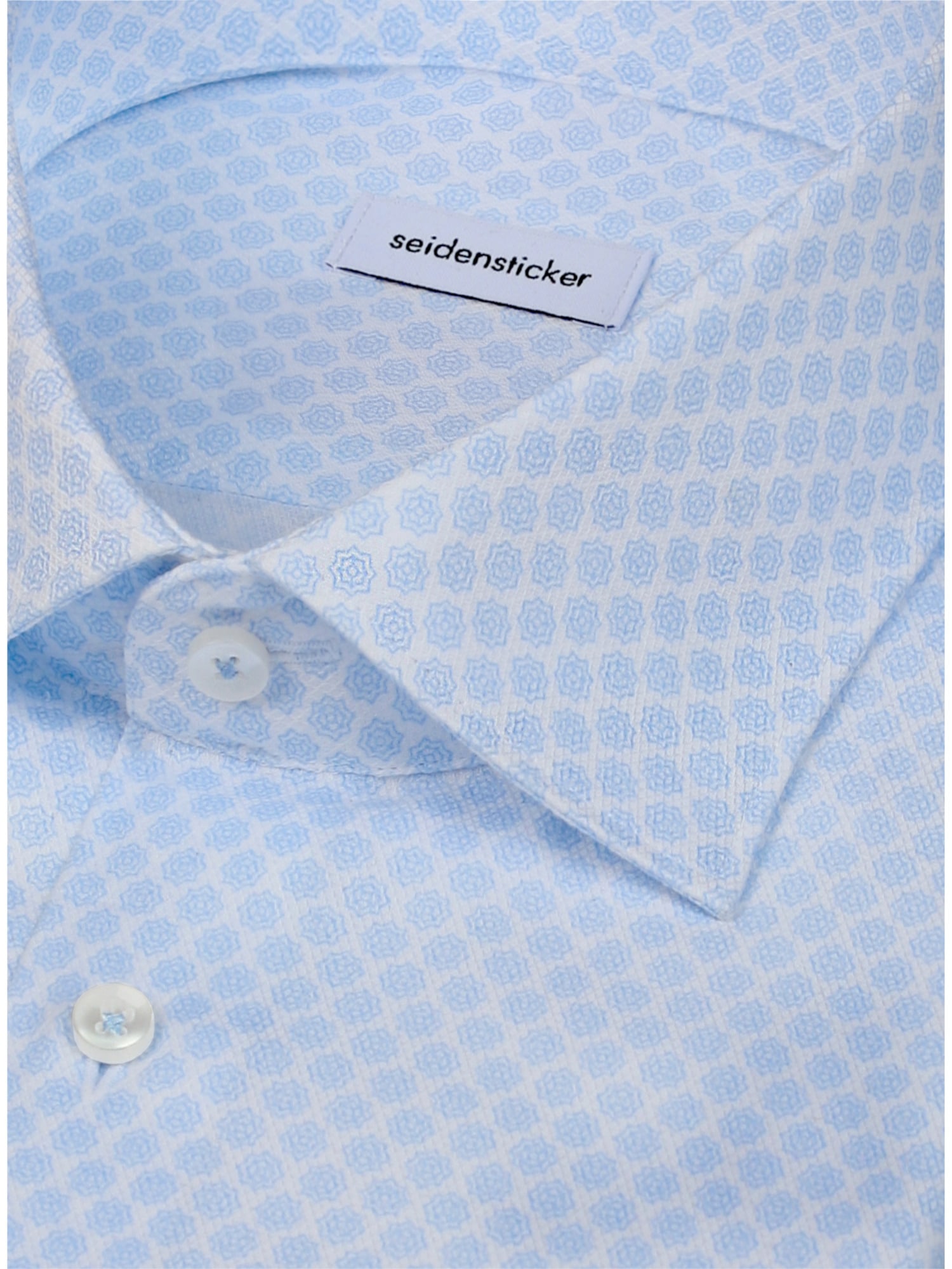 seidensticker Chemise d'affaires »Schwarze Rose« Slim 1/1 Kentkragen Druck