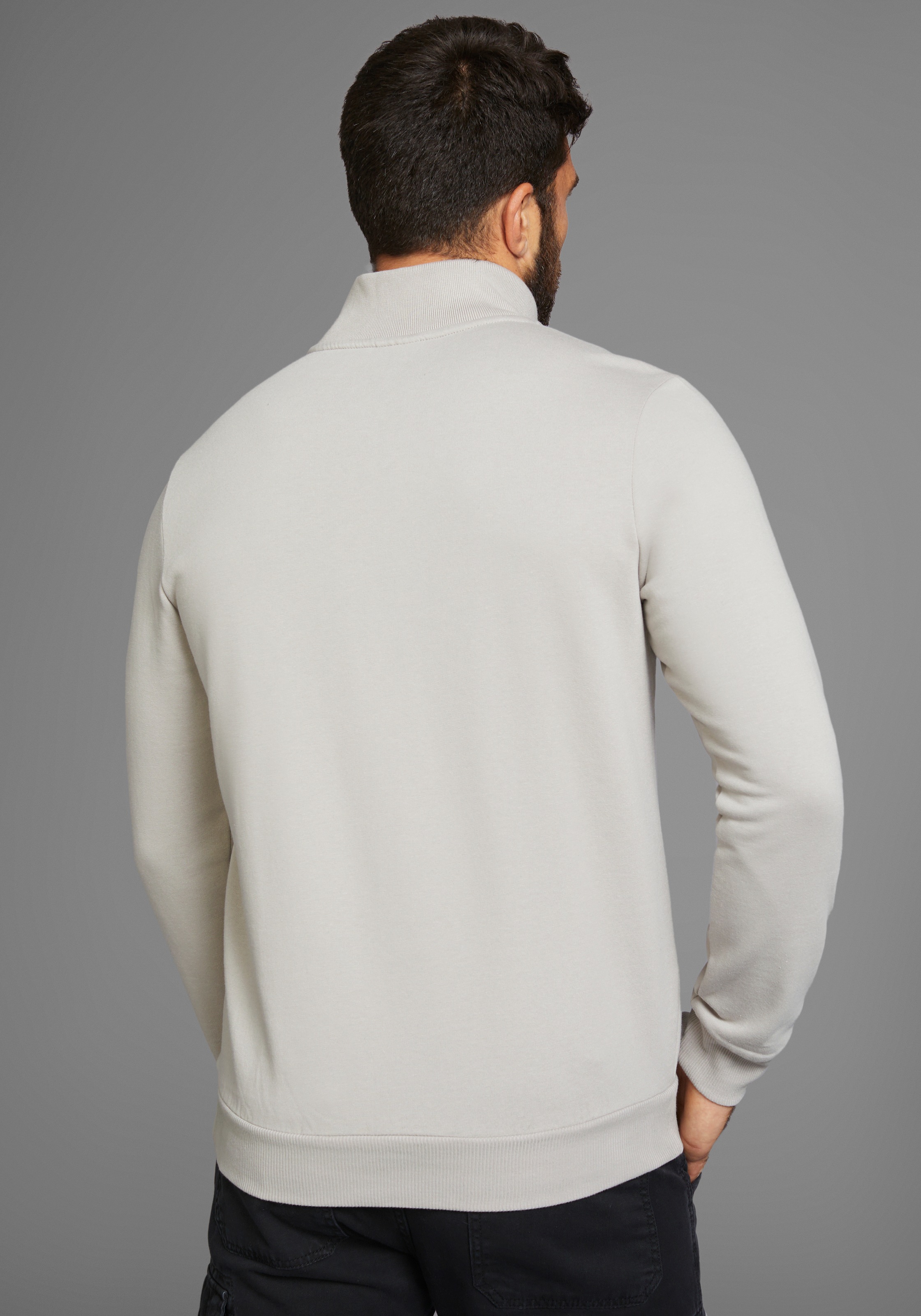 Bruno Banani Sweatshirt, mit Troyer Kragen