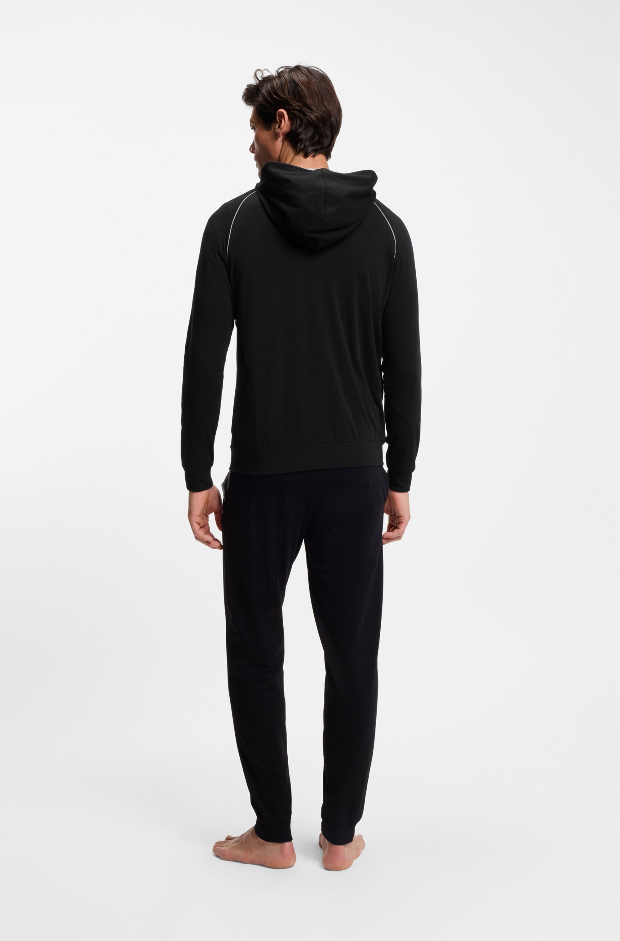 BOSS Kapuzensweatjacke »Mix&Match Jacket H«, mit BOSS Stickerei auf der Brust