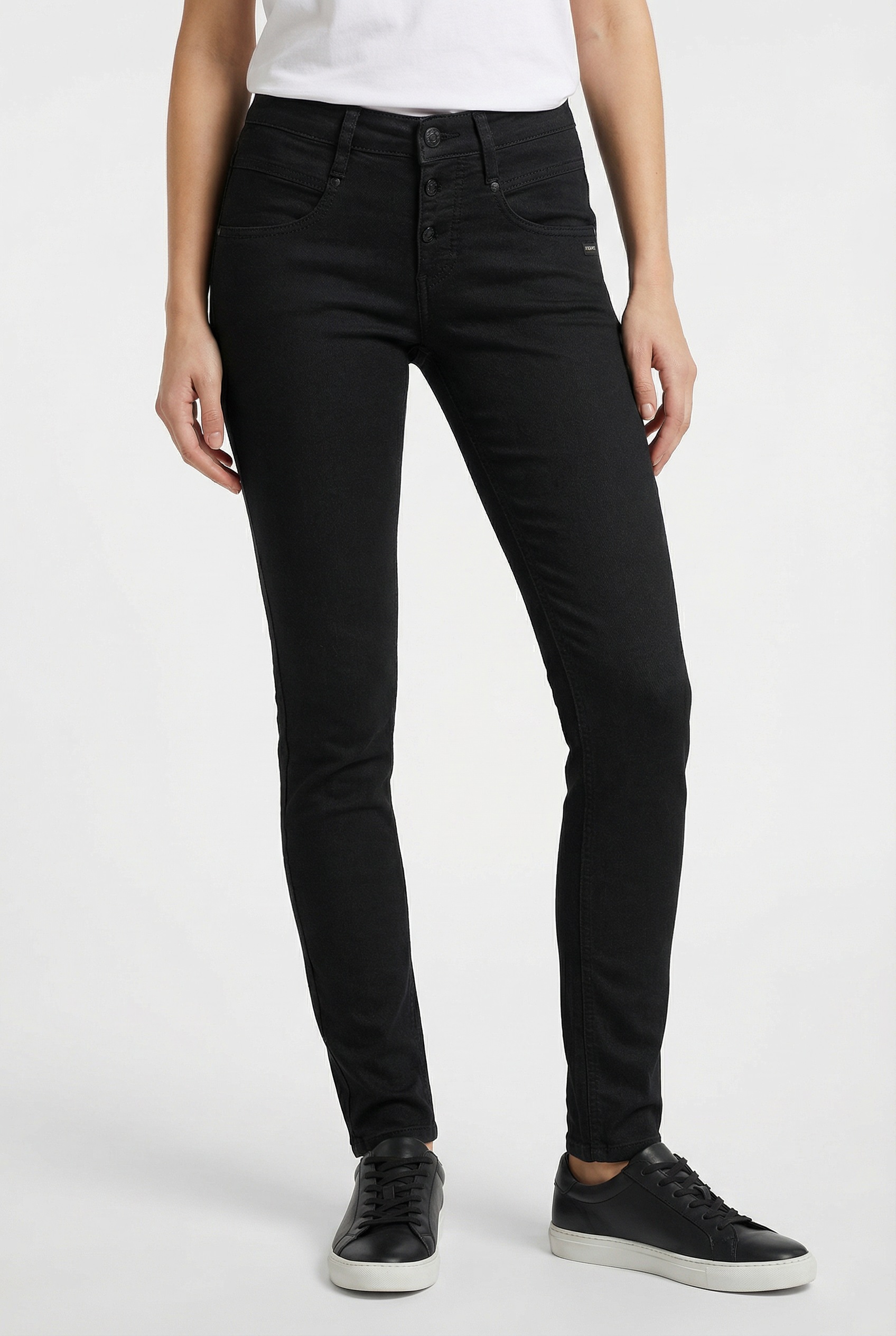 Image of GANG Skinny-fit-Jeans "94MEDINA" mit stylischer halb offener Knopfleiste