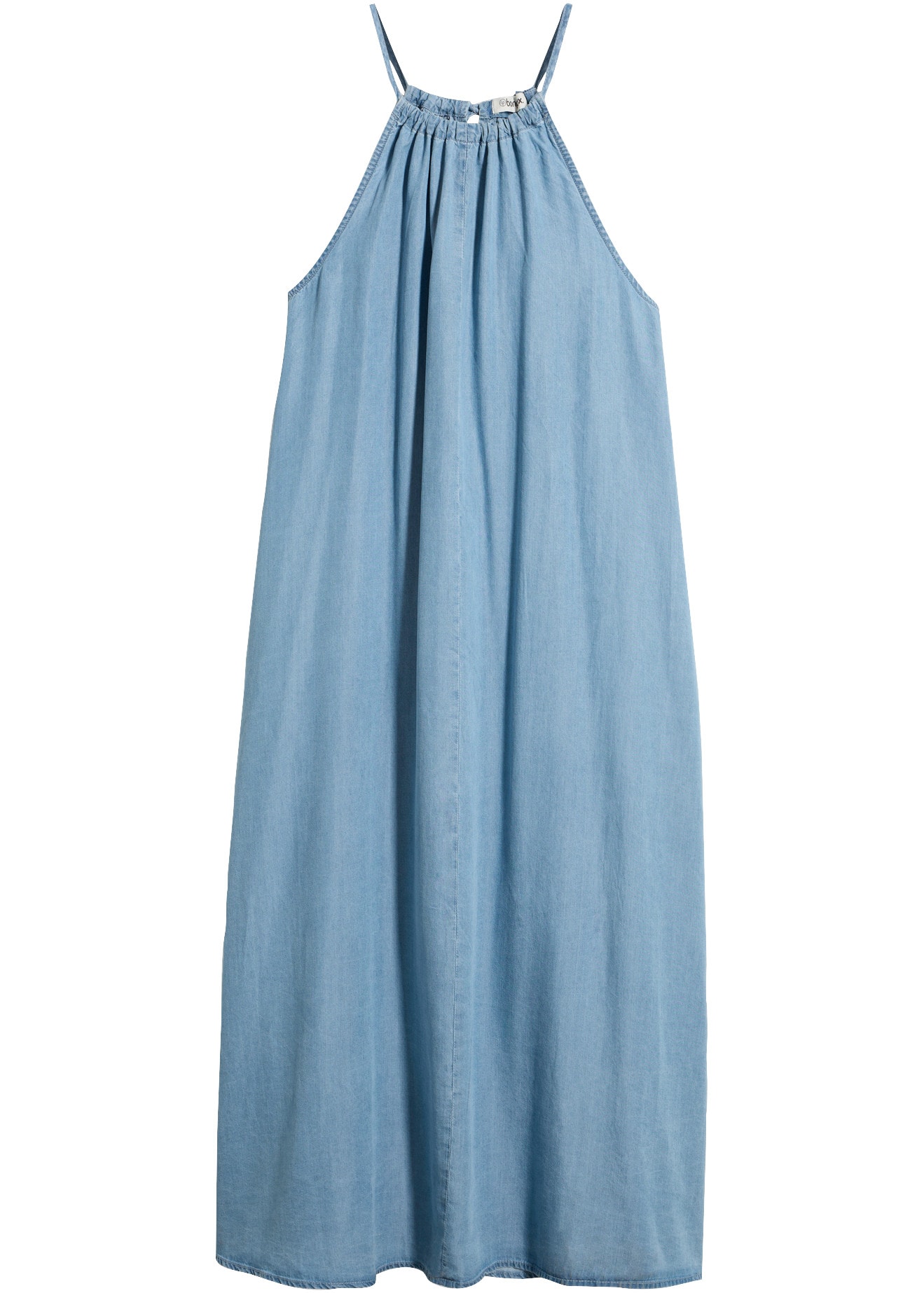 bonprix Robe en jean »Jeanskleid aus fliessendem Lyocell« pour un look décontracté, en lyocell (TENCEL™), coupe trapèze