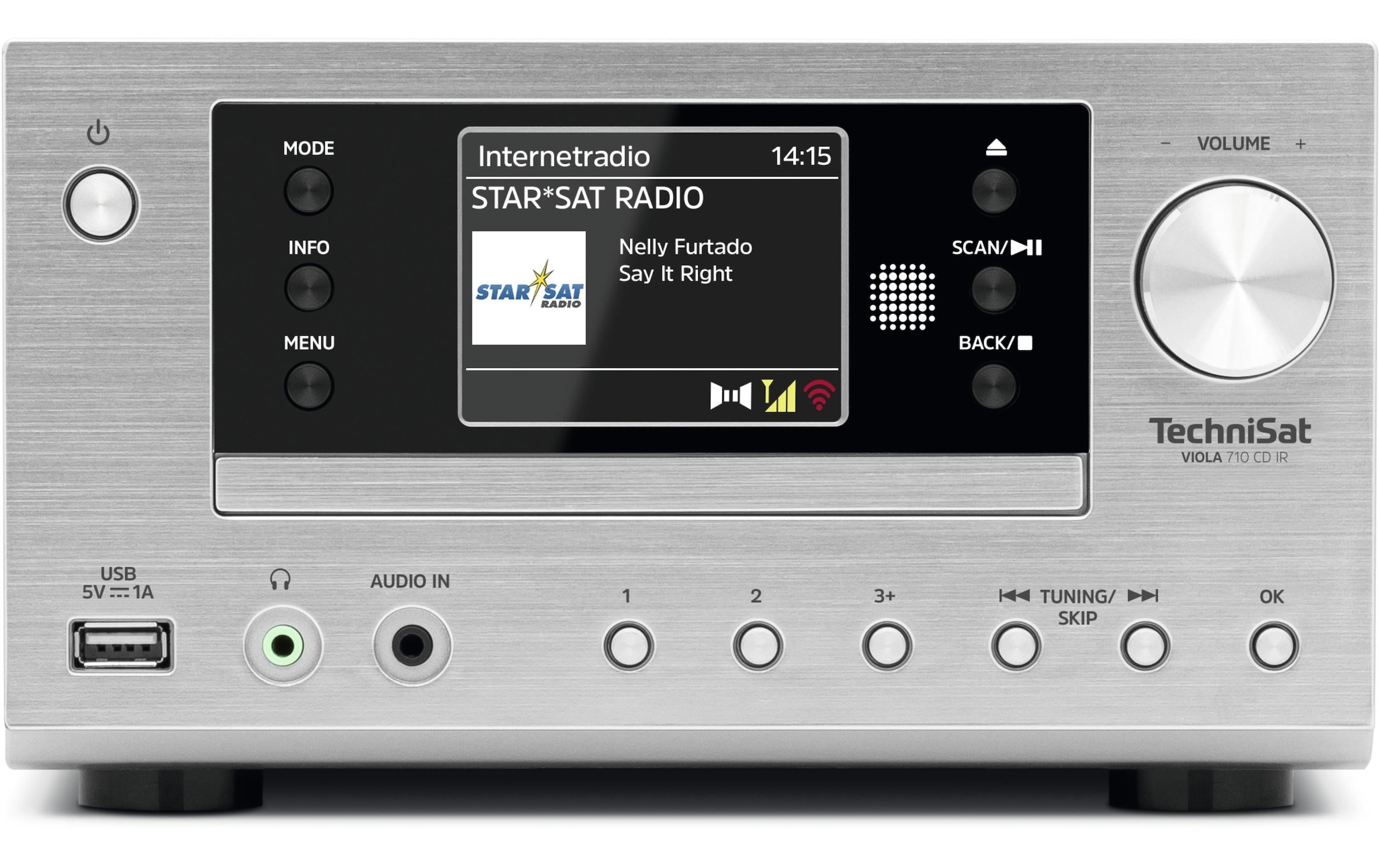 TechniSat Microanlage »Viola 710 CD IR«, (Bluetooth Digitalradio (DAB+)-FM-Tuner-Internetradio)