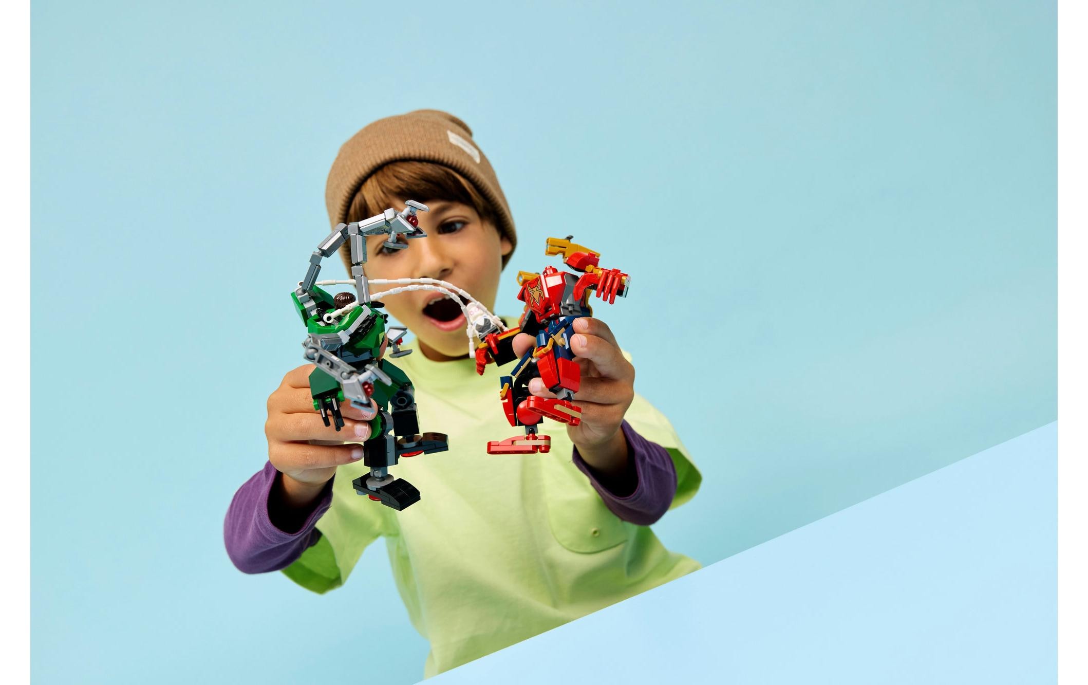   Konstruktionsspielsteine »Marvel Mech-Duell: Spider-Man vs. Doc Ock 76338« Kategorie: Fantasy-Welt