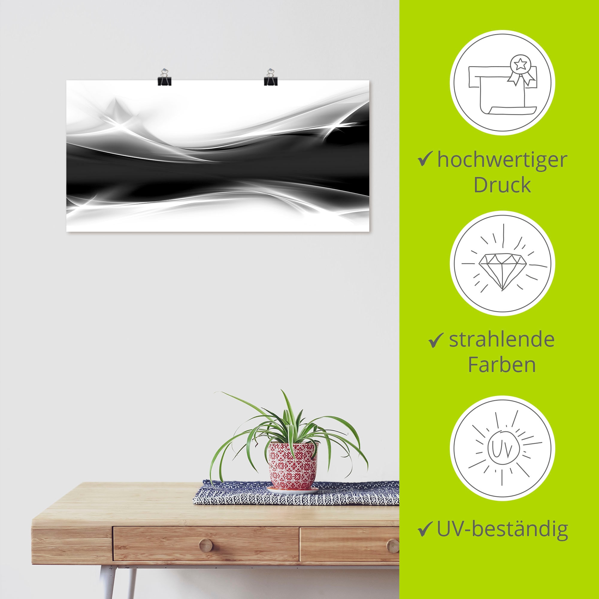 Artland Wandbild »Kreatives Element«, Gegenstandslos, (1 St.), als Alubild, Outdoorbild, Leinwandbild, Poster, Wandaufkleber