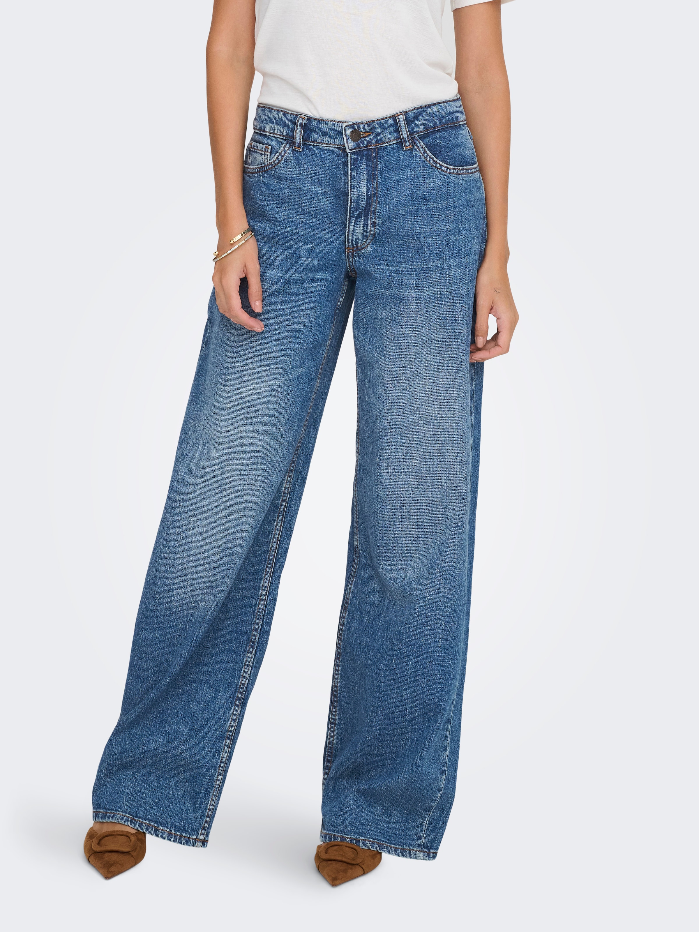 Image of JDY Relax-fit-Jeans "JDYRUBY MW WID MB 1006 DNM NOOS"