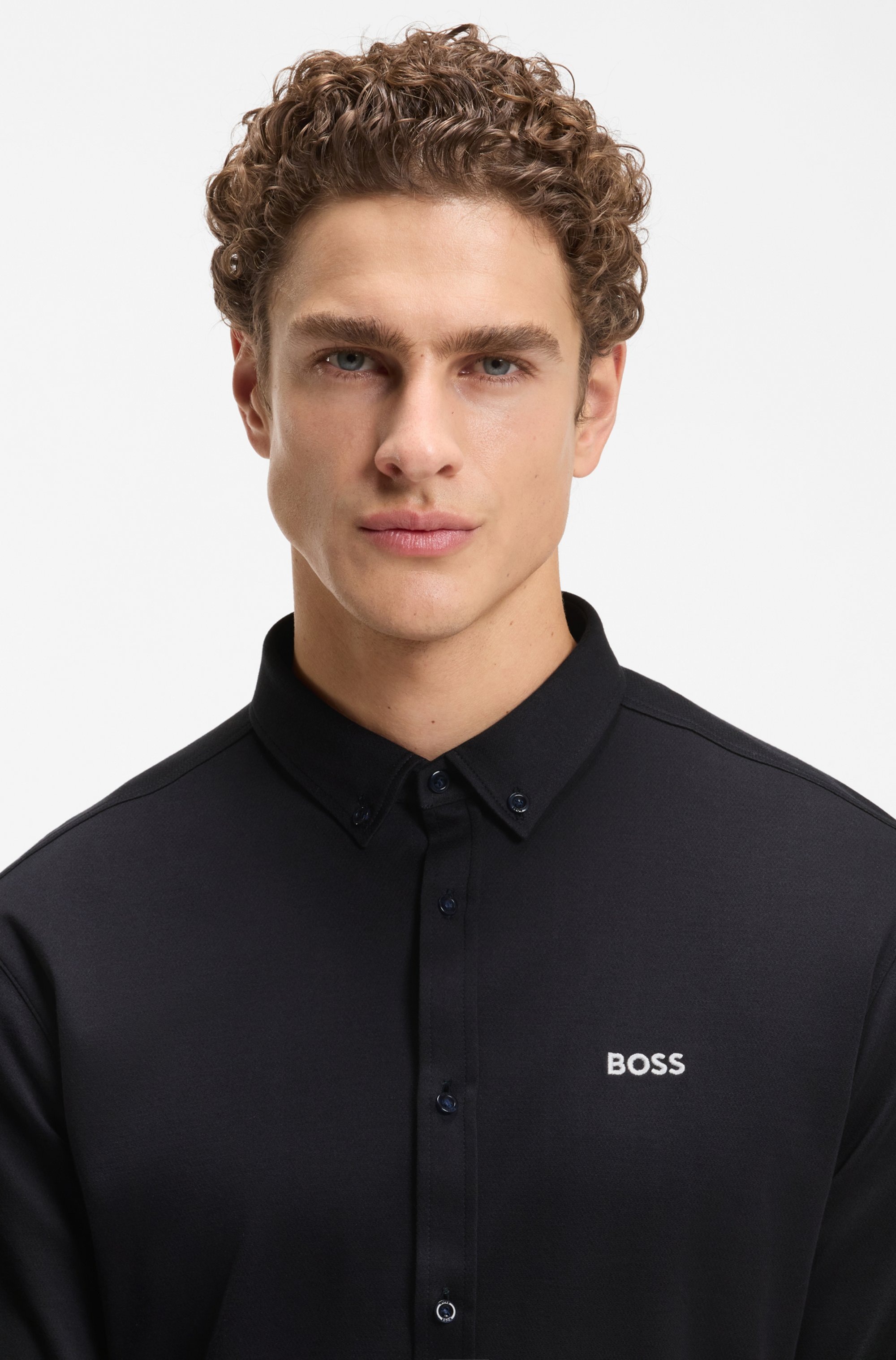 BOSS GREEN Langarmhemd »B MOTION L« mit Logo-Druck