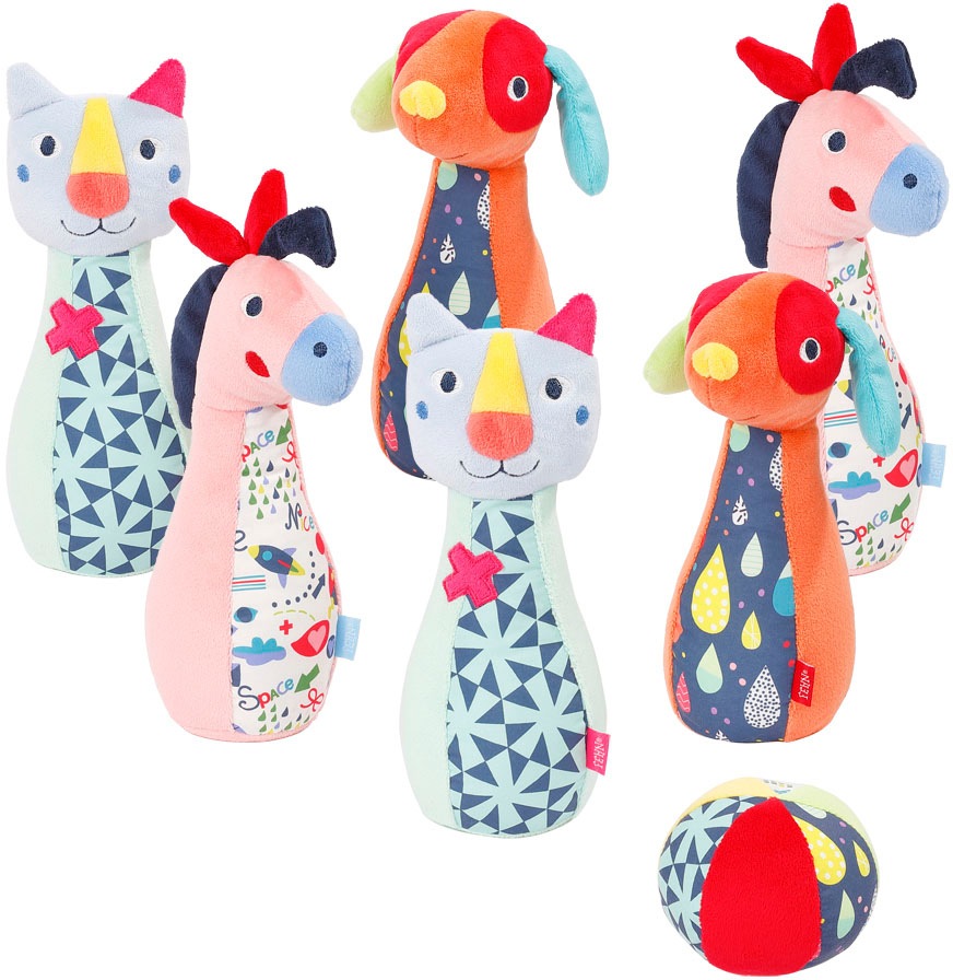 Image of Fehn Spiel »COLOR Friends Kegelspiel«, mit verborgenen Geräuschen bei Ackermann Versand Schweiz