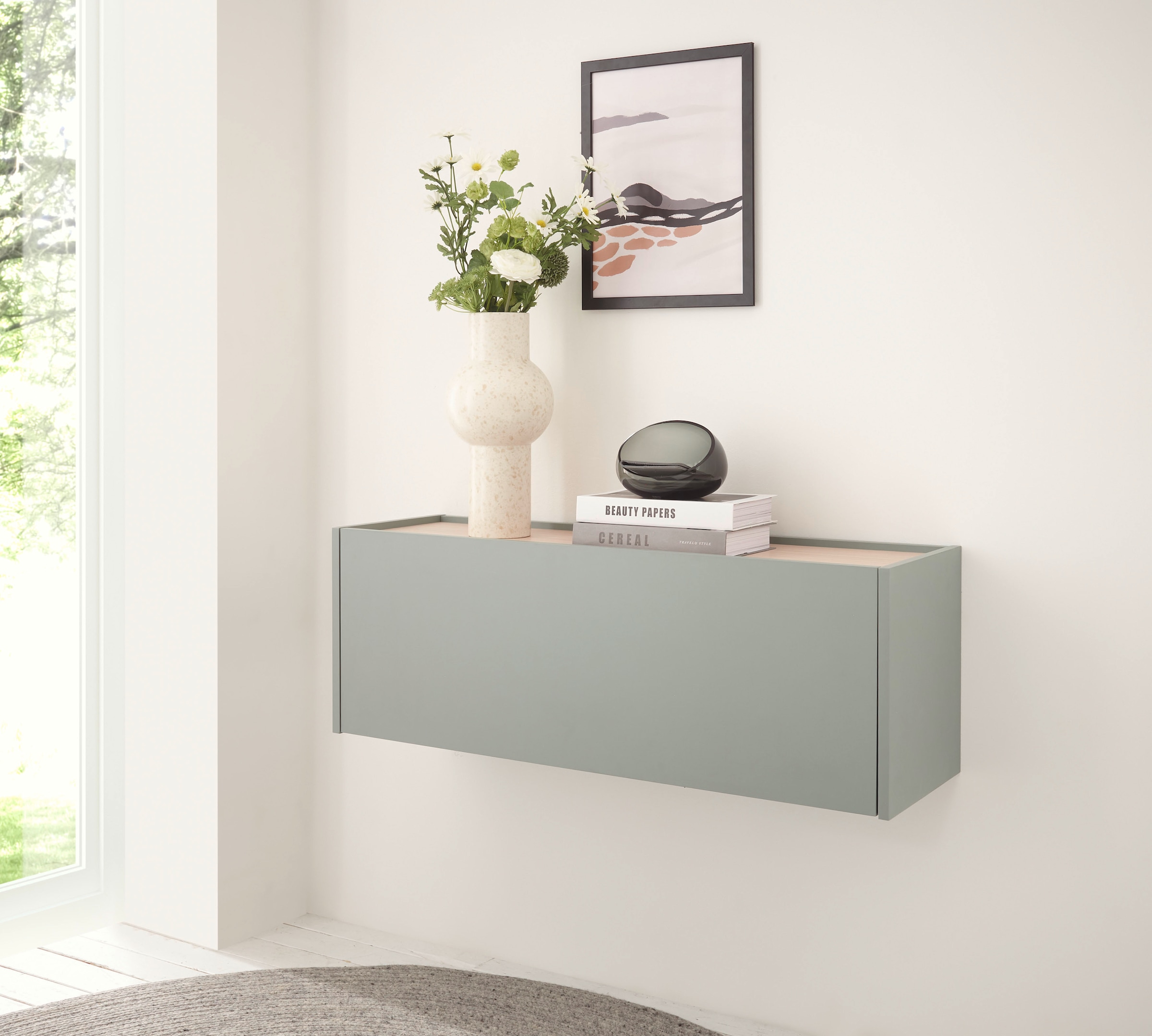 Image of Home affaire Mehrzweckschrank "GiRON/CiTY, Wandgarderobe in vier Farben, Wandschrank" zeitloses Design, Breite 100 cm, grosses Fach
