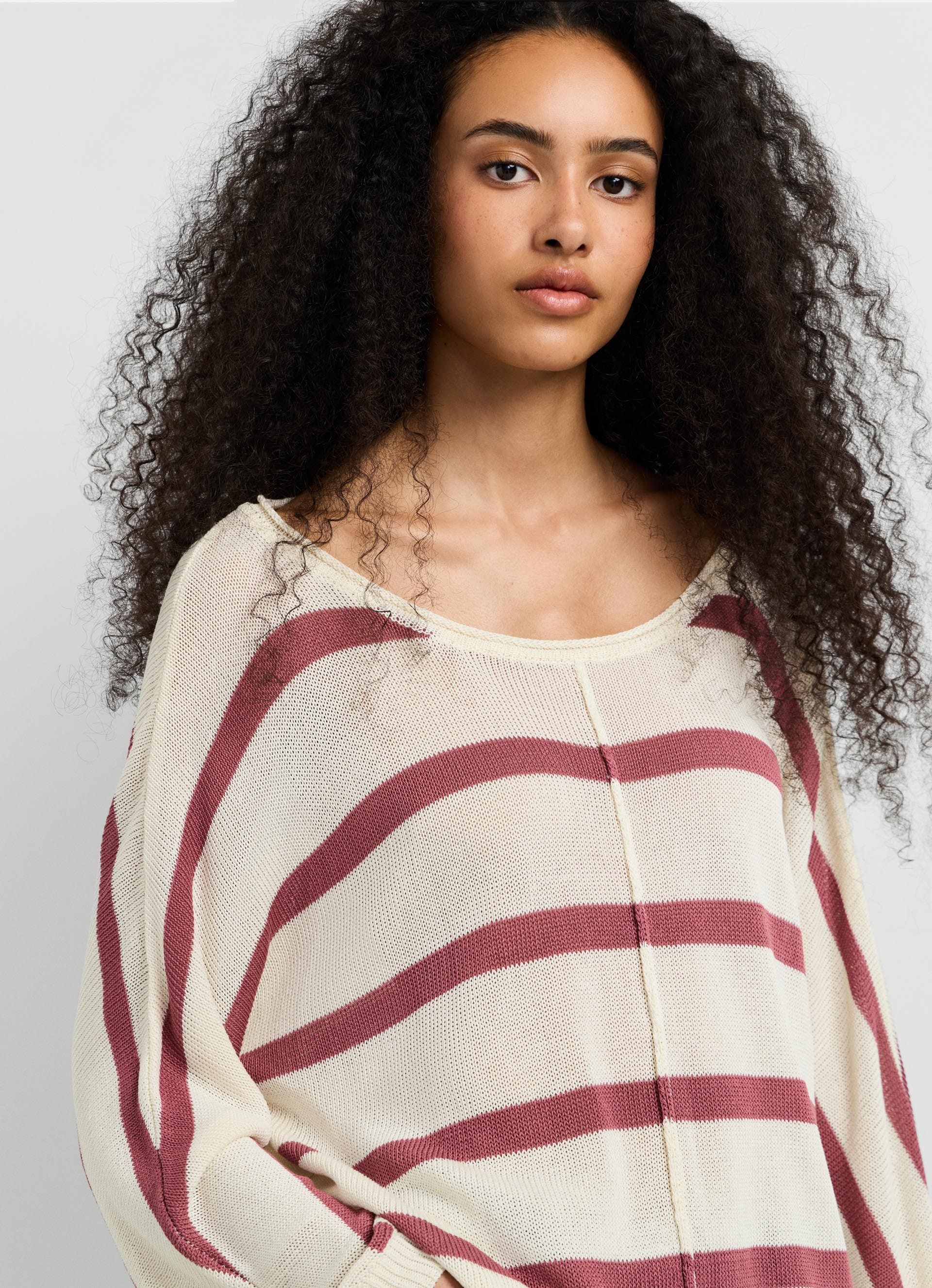 Pepe Jeans Pull en tricot »ALBERTA« im Streifen-Design, locker geschnitten