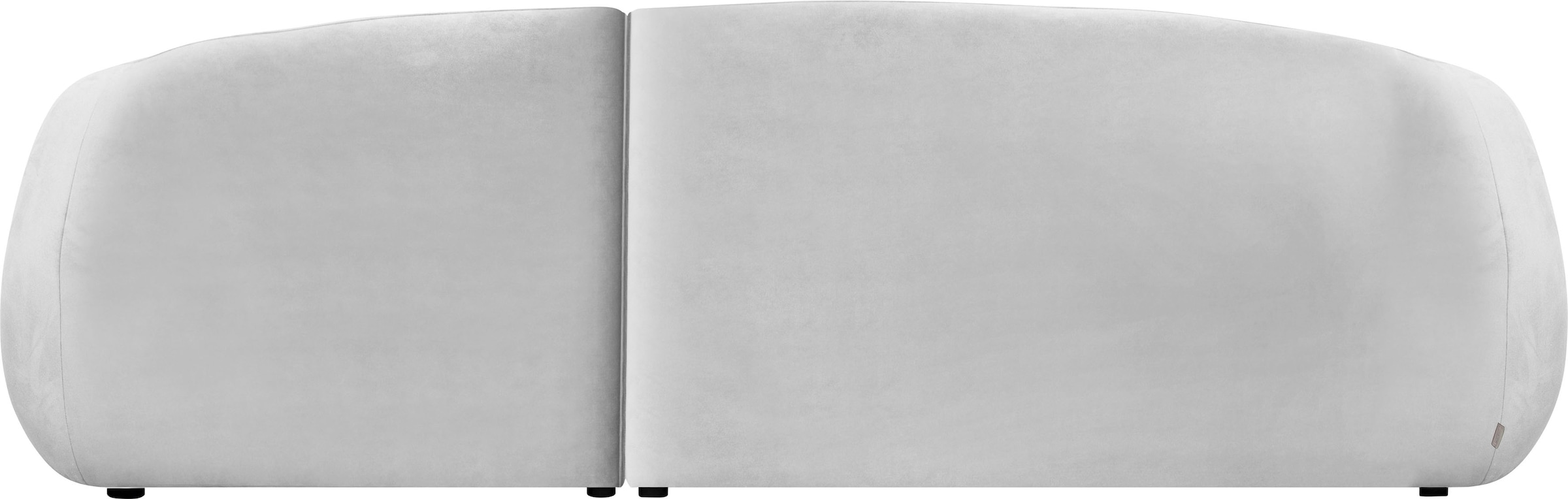 LeGer Home by Lena Gercke Ecksofa »YANI L-Form, Designersofa, organische Form, Masse B/T/H: 255/170/81 cm«, mit Wellenunterfederung, auch in Bouclé, Recamiere rechts/links