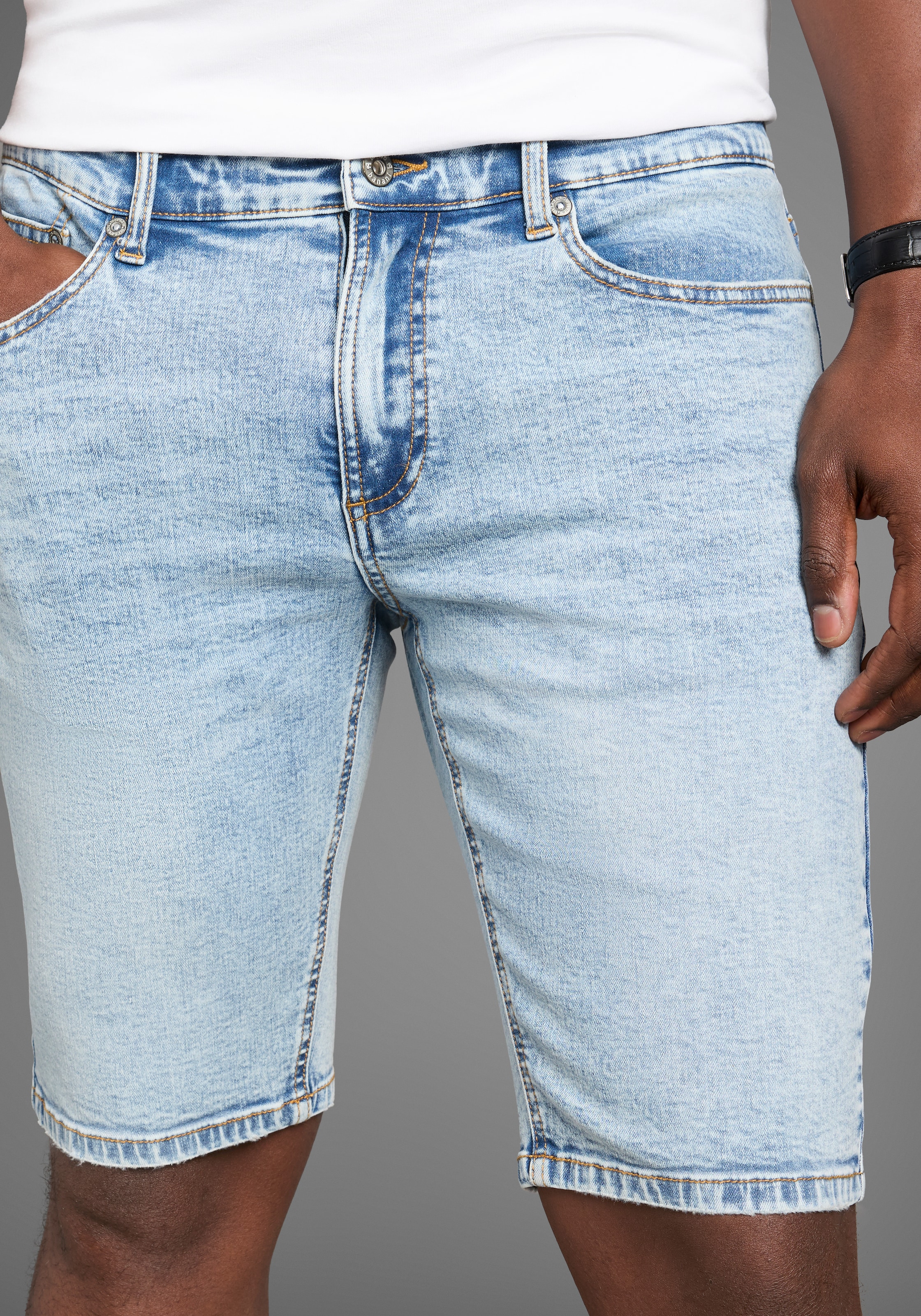 Bruno Banani Jeansshorts »Hutch-Shorts«, niedrige Leibhöhe
