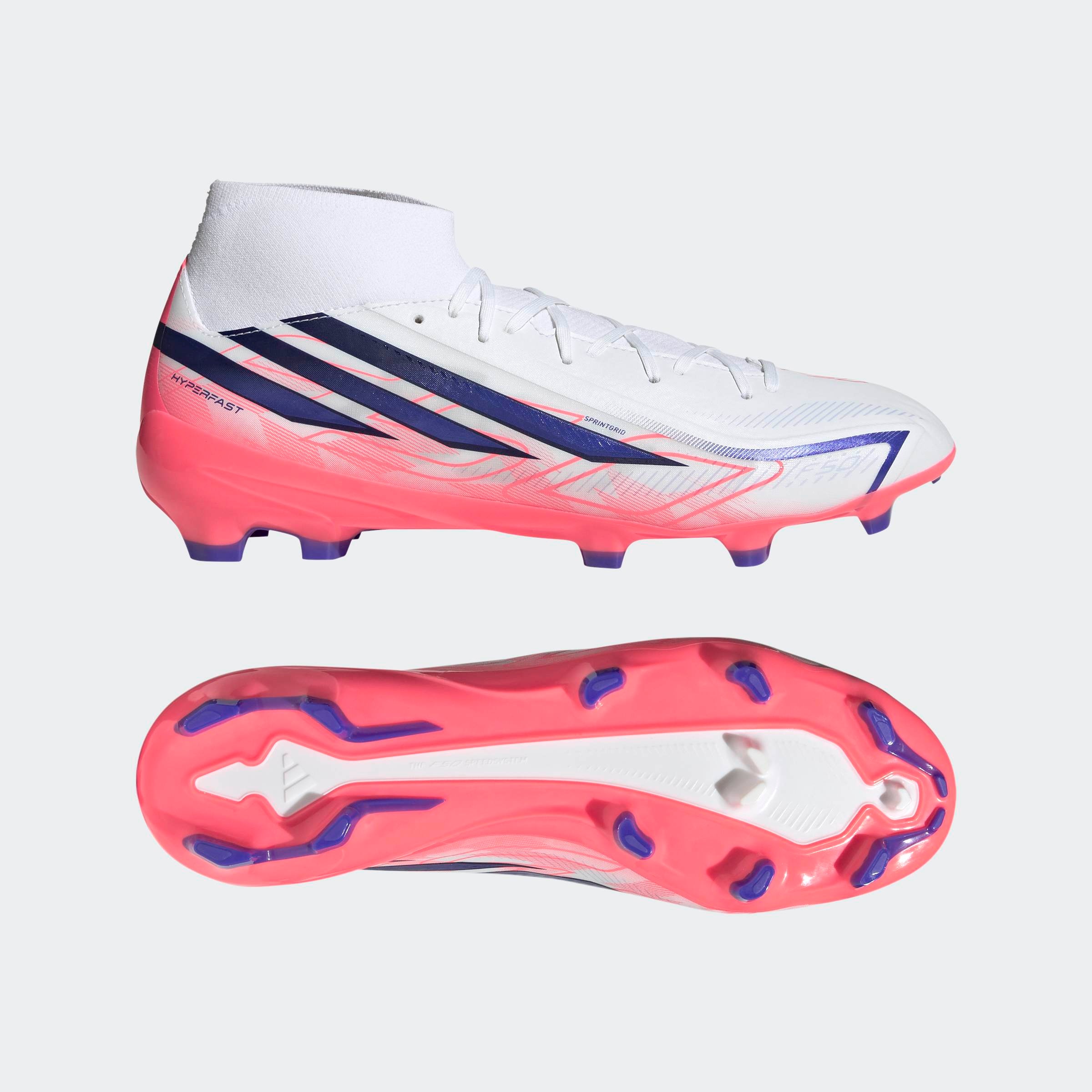 adidas Performance Chaussure de football »F50 HYPERFAST LEAGUE , MITTELHOCH, FESTE BÖDEN«  pour gazon et sols durs, utilisé lors de la Coupe du Monde 2026