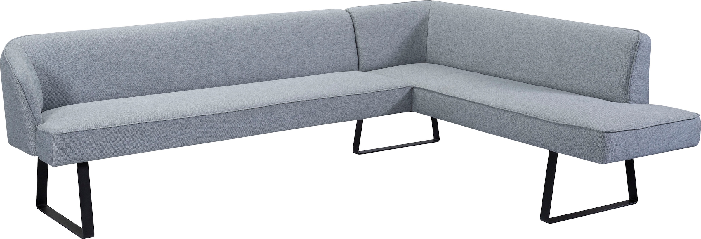 exxpo - sofa fashion Banc d'angle »Americano« mit Keder und Metallfüssen, Bezug in verschiedenen Qualitäten