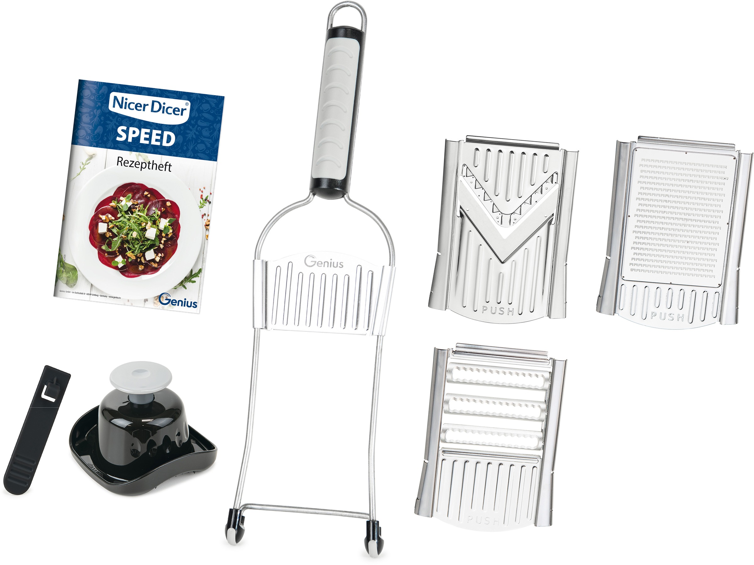 Image of Genius Gemüseschneider »Nicer Dicer Speed«, Klingen in G-NOX-Qualität, wechselbare Einsätze bei Ackermann Versand Schweiz