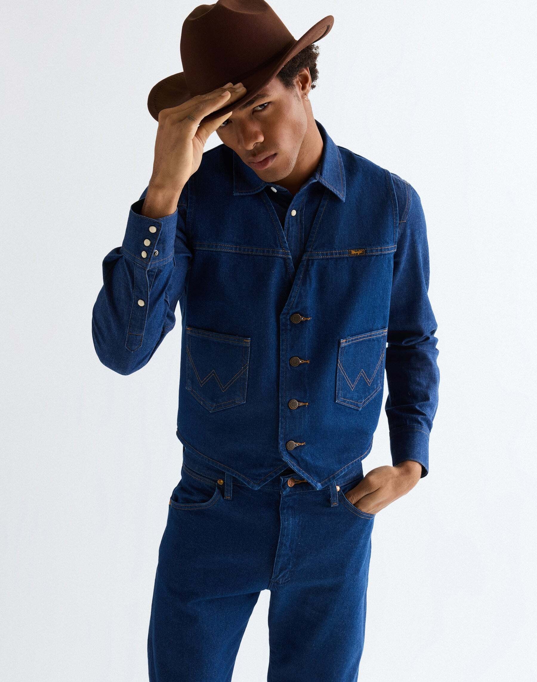 Wrangler Steppweste »WRANGLER Weste Cowboy Cut«