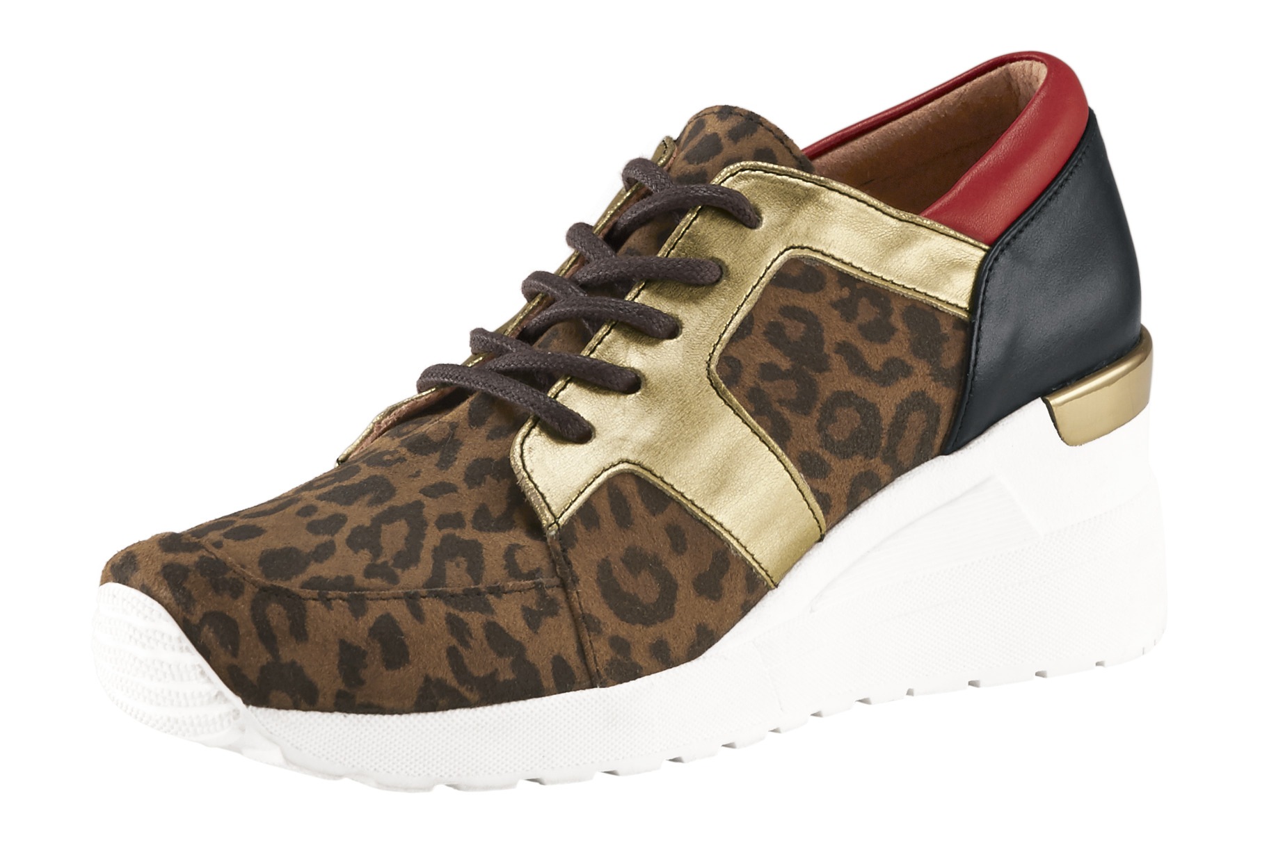 Keil Sneaker mit angesagtem Animalprint
