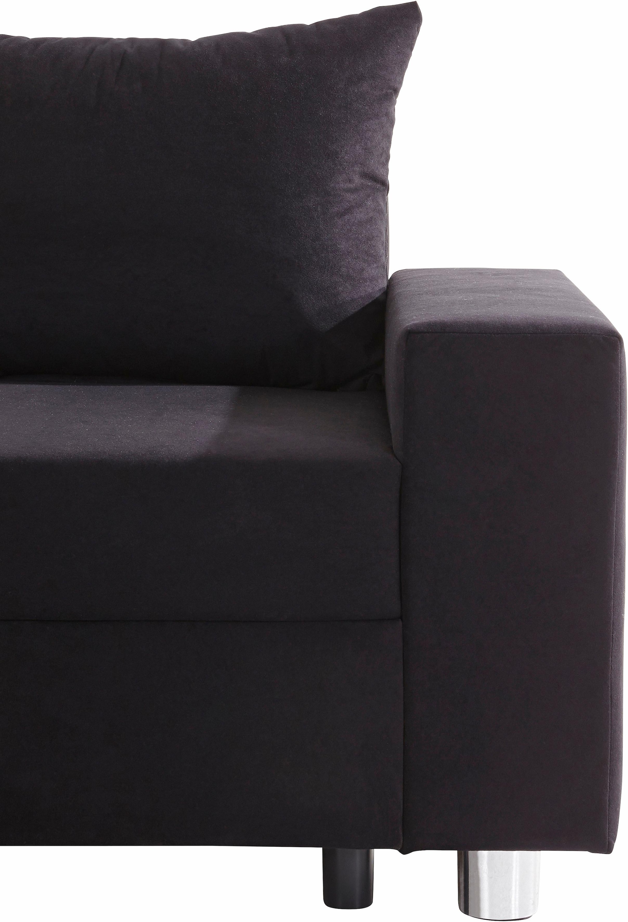 COLLECTION AB Wohnlandschaft »Paris U-Form«, mit Federkern, wahlweise mit Bettfunktion und Bettkasten