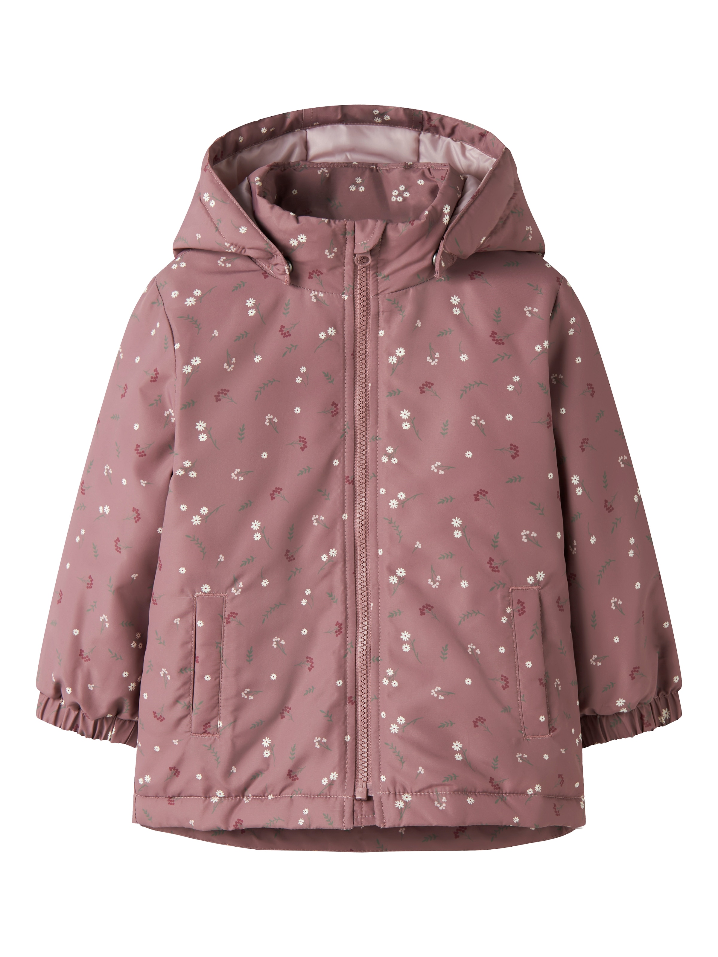 Name It Outdoorjacke »NMFMAXI JACKET PA AOP NOOS« mit Kapuze Kunstfaser, wasserabweisend, reflektierendes Detail