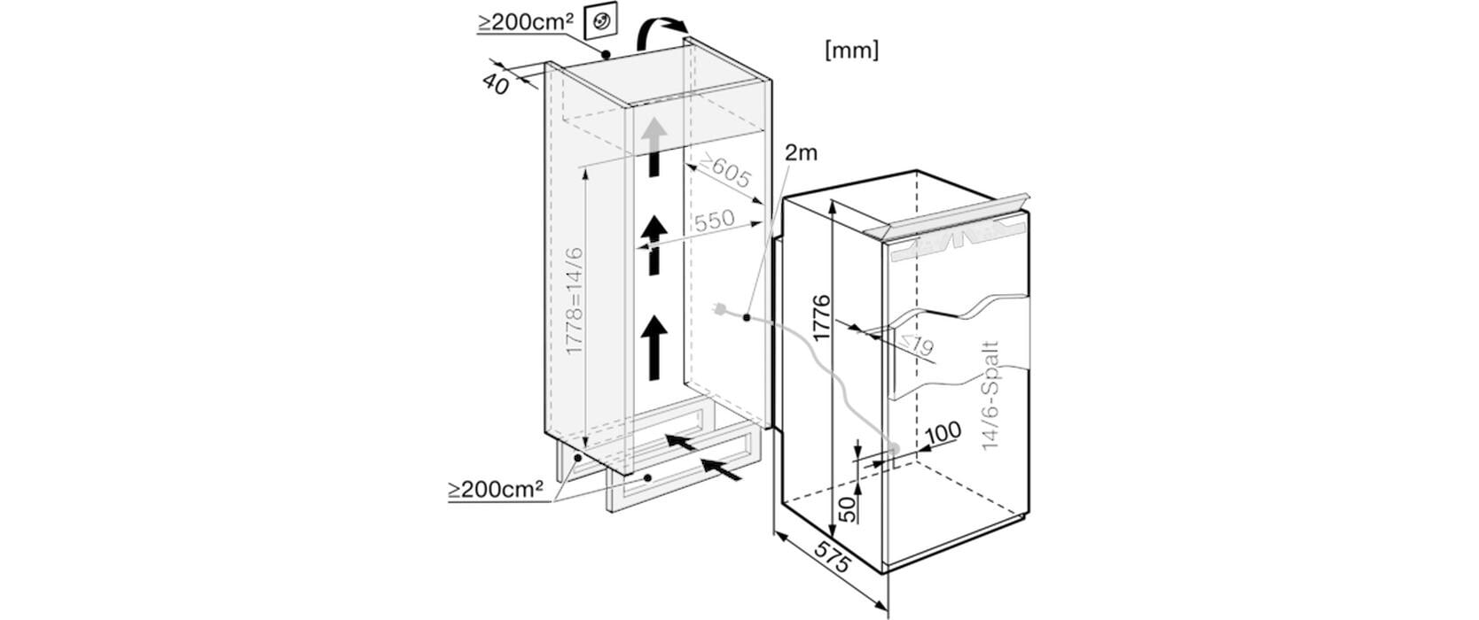 Miele Einbaukühlschrank »K 37582-55 iDF-1 Rechts/Wechselbar«