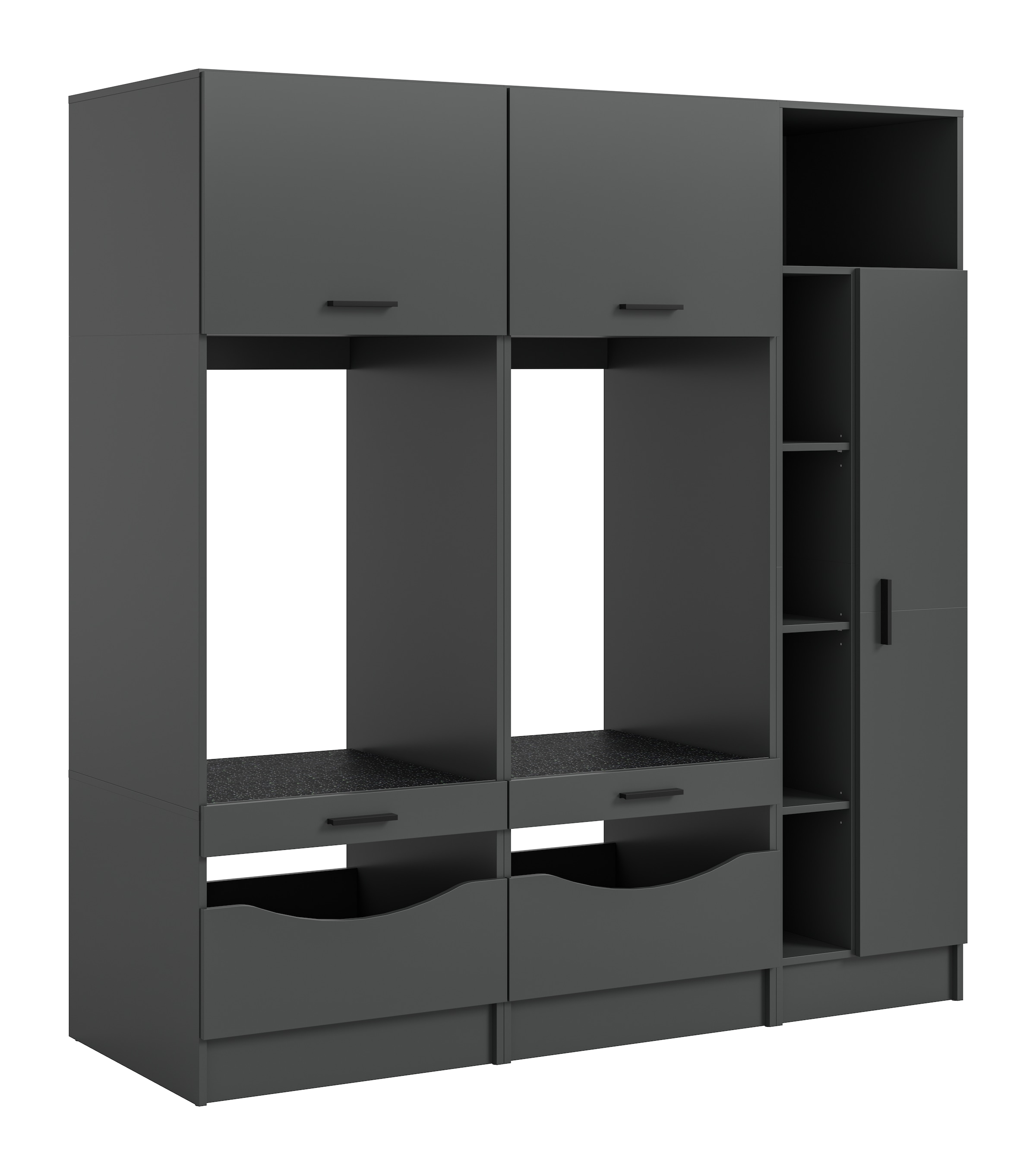 Image of welltime Badmöbel-Set "FALAS, 3-teilig, Hauswirtschaftsraum Set, Breite 182 cm" 2x Waschmaschinenumbau- & 1x Mehrzweckschrank