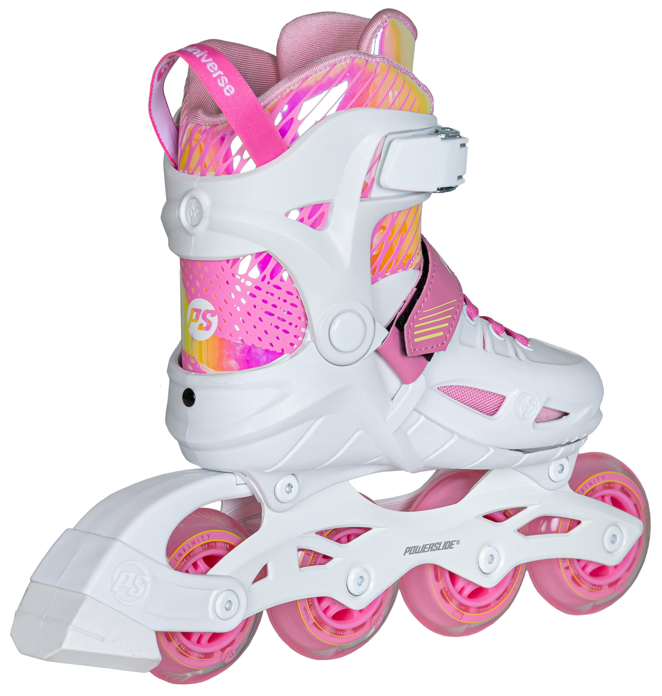 Powerslide Patins à roulettes »Universe Pink 4W Kids adj«